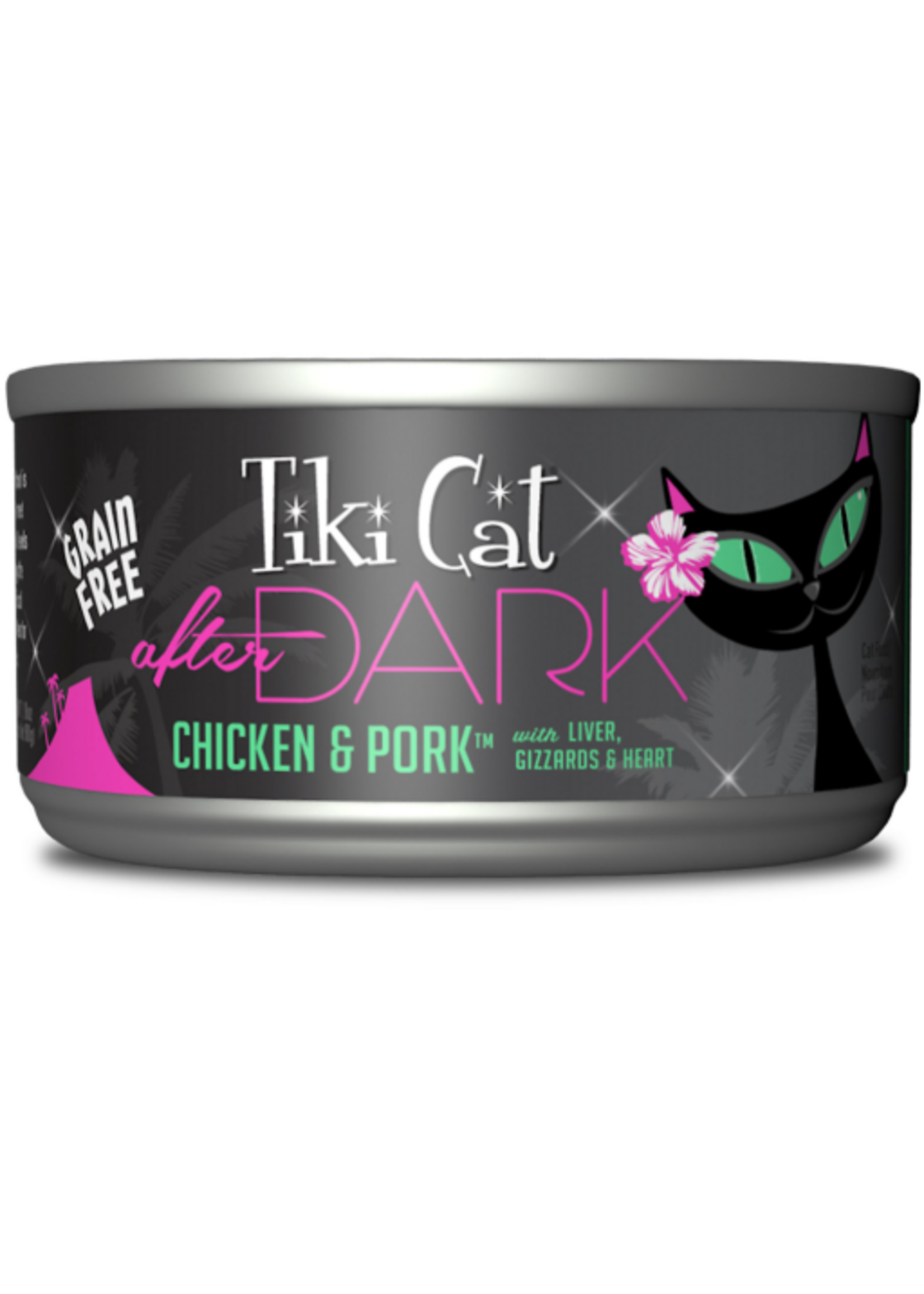 Tiki Cat Tiki Cat After Dark Chicken & Pork Wet Cat Food 2.8 Oz. Cans Case of 12