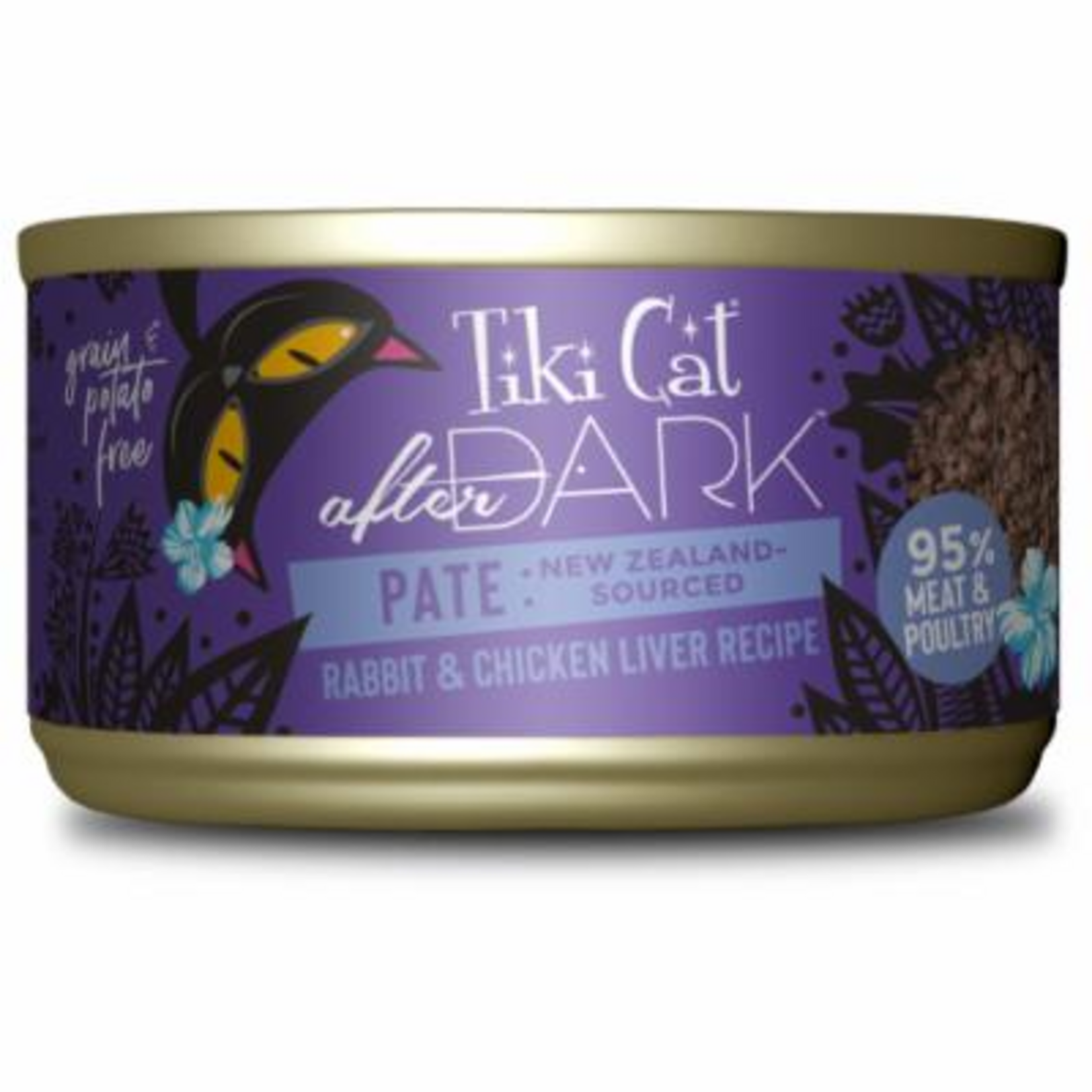 Tiki Cat Tiki Cat After Dark Rabbit Pate Wet Cat Food 3 oz. Cans Case of 12