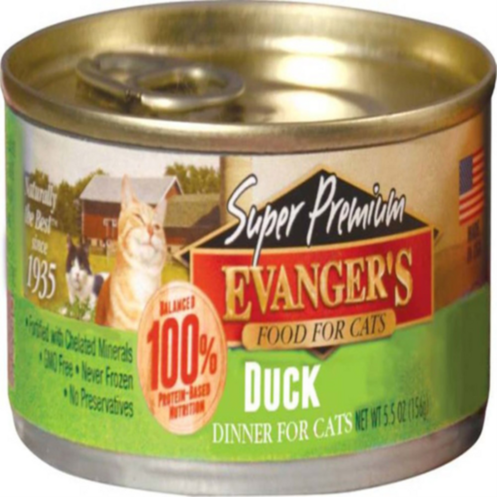 Evanger's Evanger's Super Premium Duck Dinner Wet Cat Food - 5.5 Oz