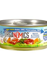 Evanger's Evanger's Organomics Beef & Pork Dinner Wet Cat Food - 5.5  Oz Cans Case of 24