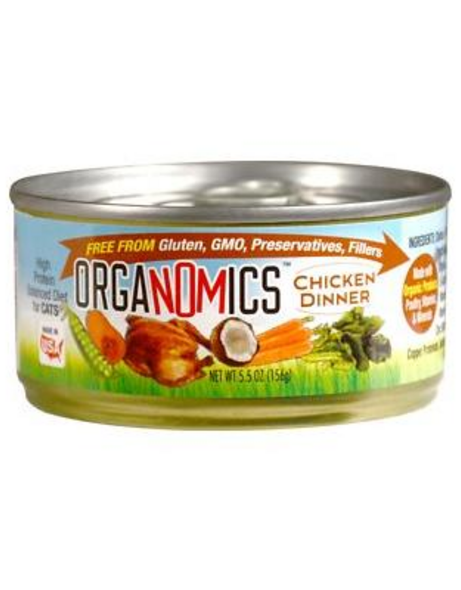 Evanger's Evanger's Cat Organomics Chicken Dinner 5.5 oz Cans case of 24
