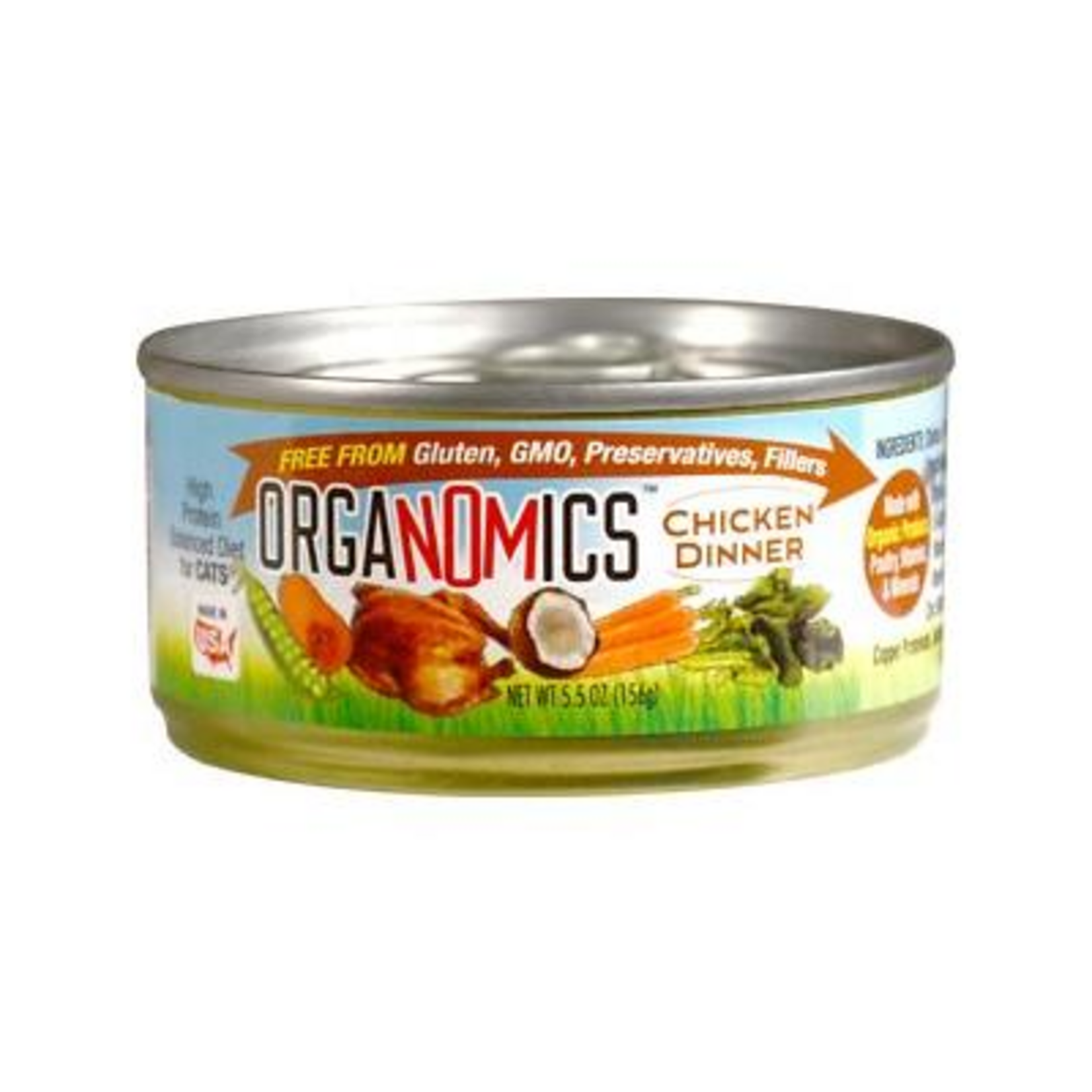Evanger's Evanger's Cat Organomics Chicken Dinner 5.5 oz Cans case of 24
