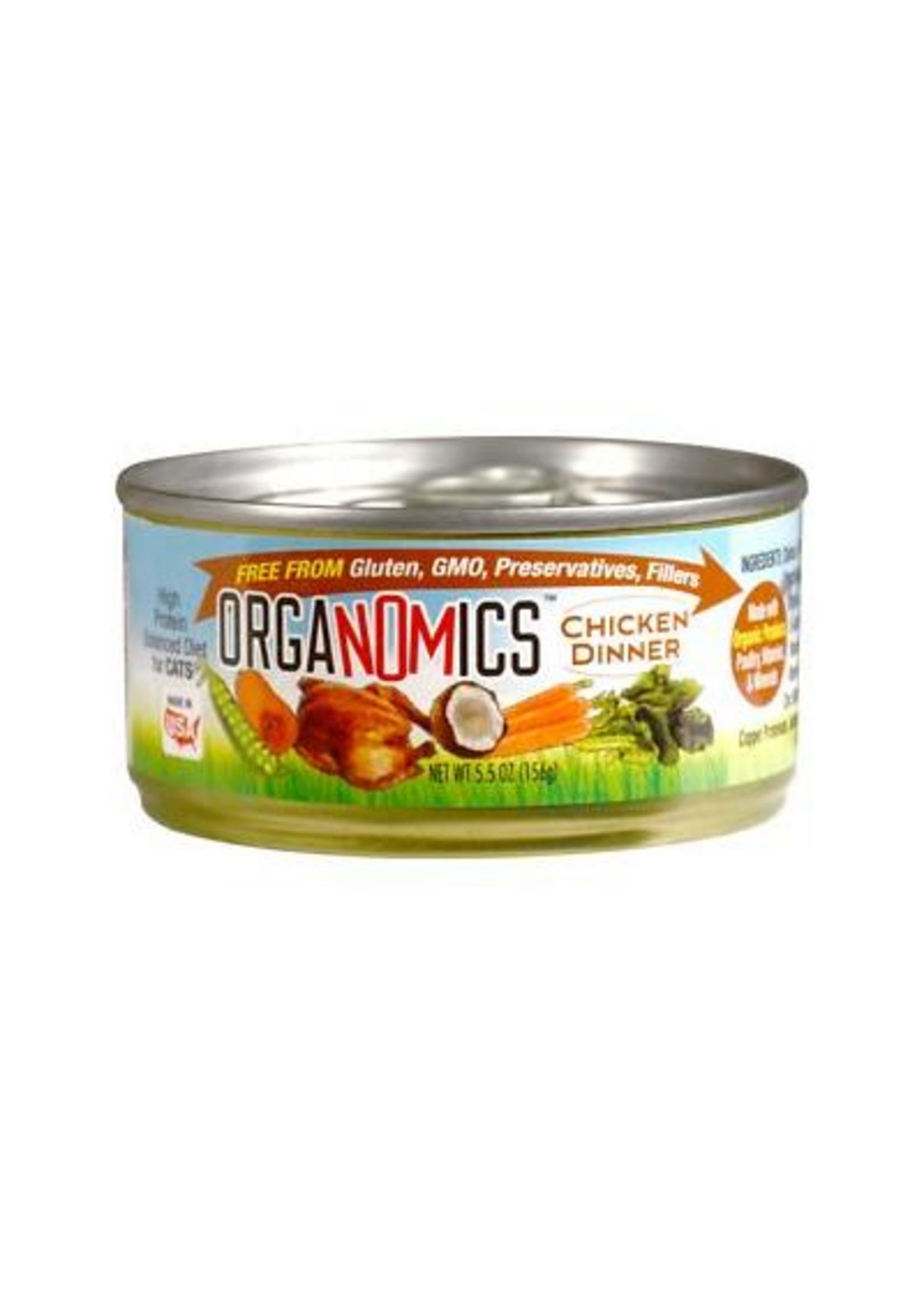 Evanger's Evanger's Cat Organomics Chicken Dinner 5.5 oz Cans case of 24