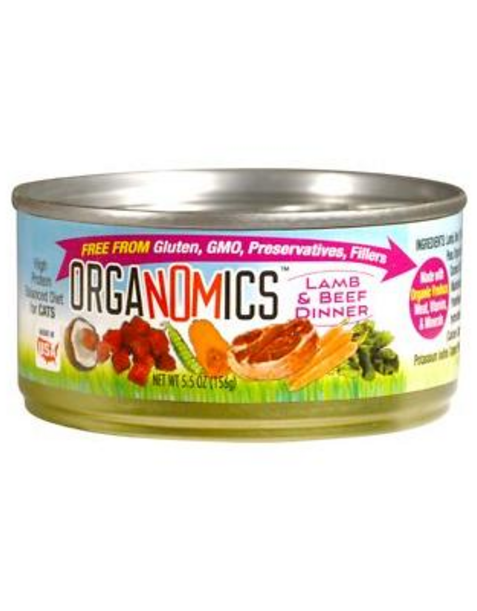 Evanger's Evanger's Cat Organomics Lamb & Beef 5.5 oz Cans case of 24