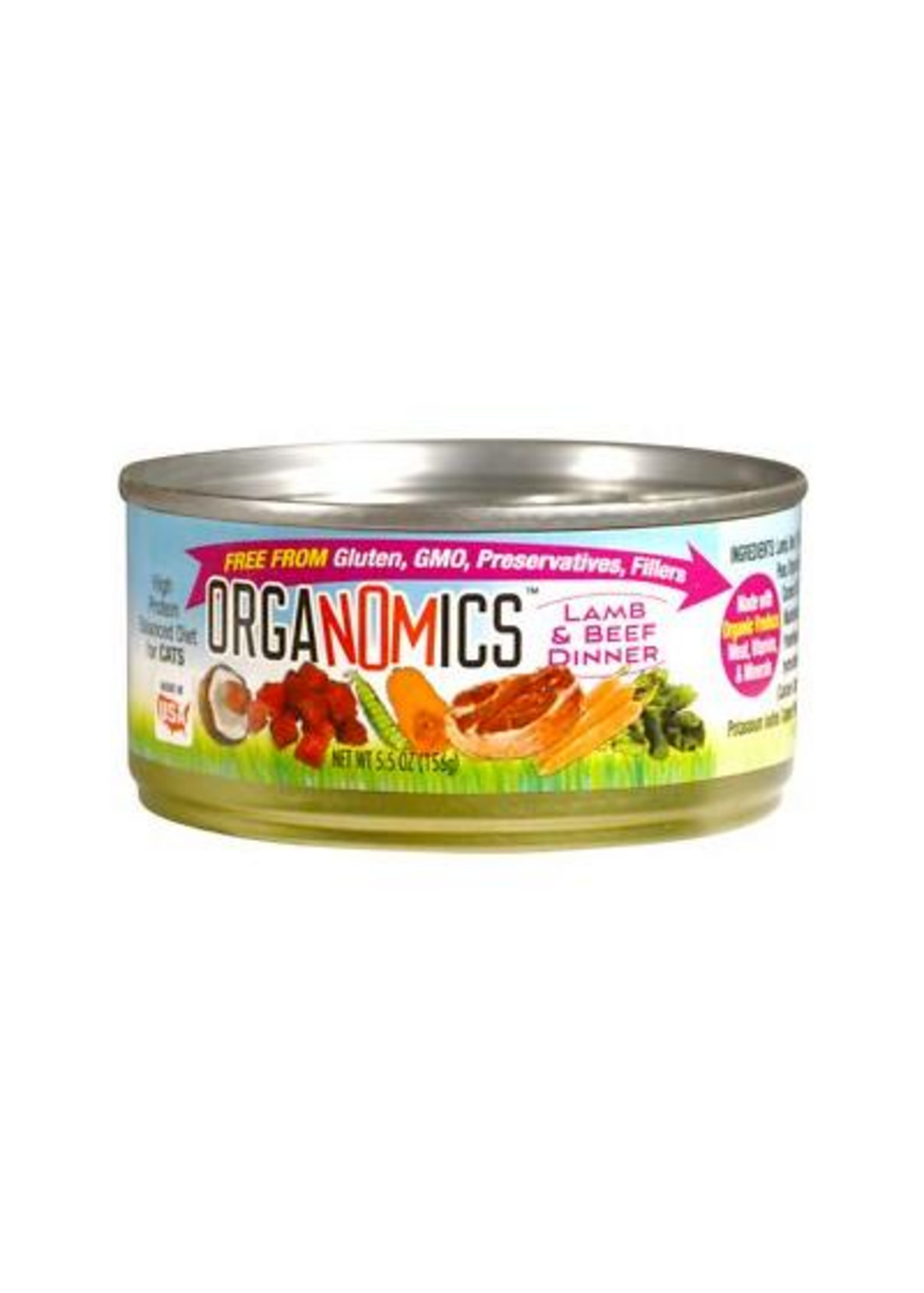 Evanger's Evanger's Cat Organomics Lamb & Beef 5.5 oz Cans case of 24