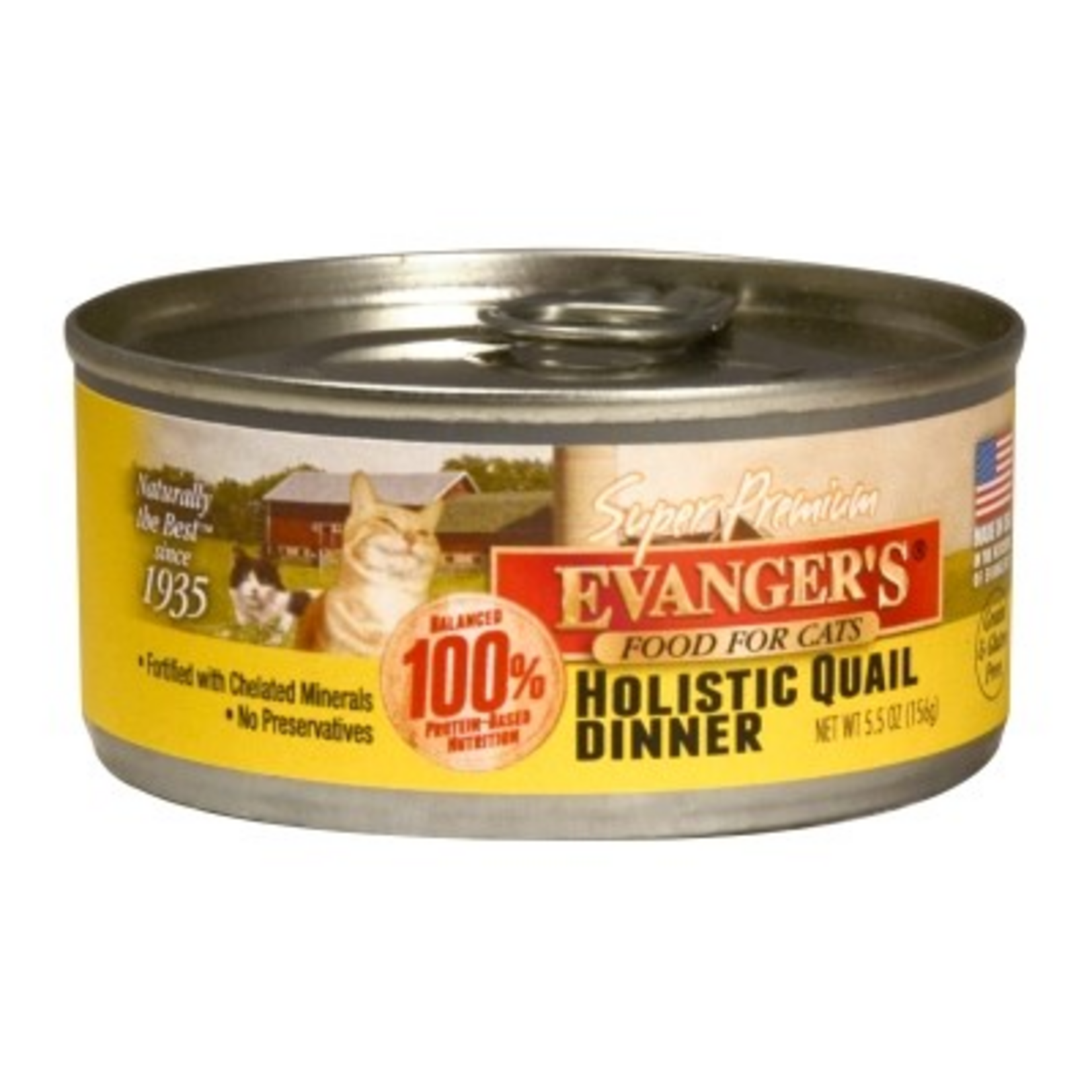 Evanger's Evanger's Super Premium Quail Dinner Wet Cat Food - 5.5 Oz Case of 24