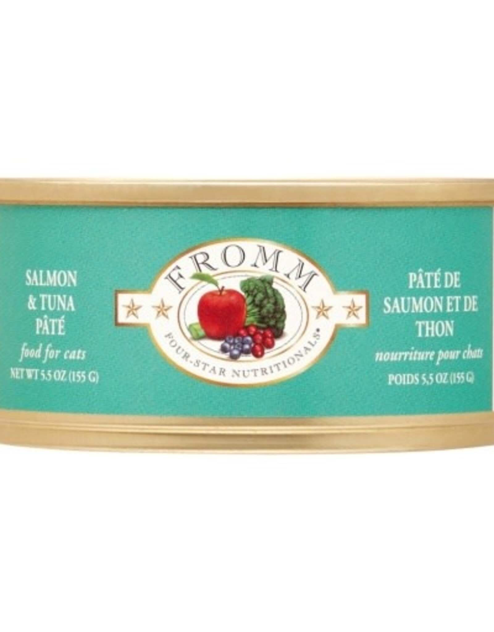 Fromm Fromm Four-StarSalmon & Tuna Pate Wet Cat Food - 5.5 Oz Cans, Case of 12