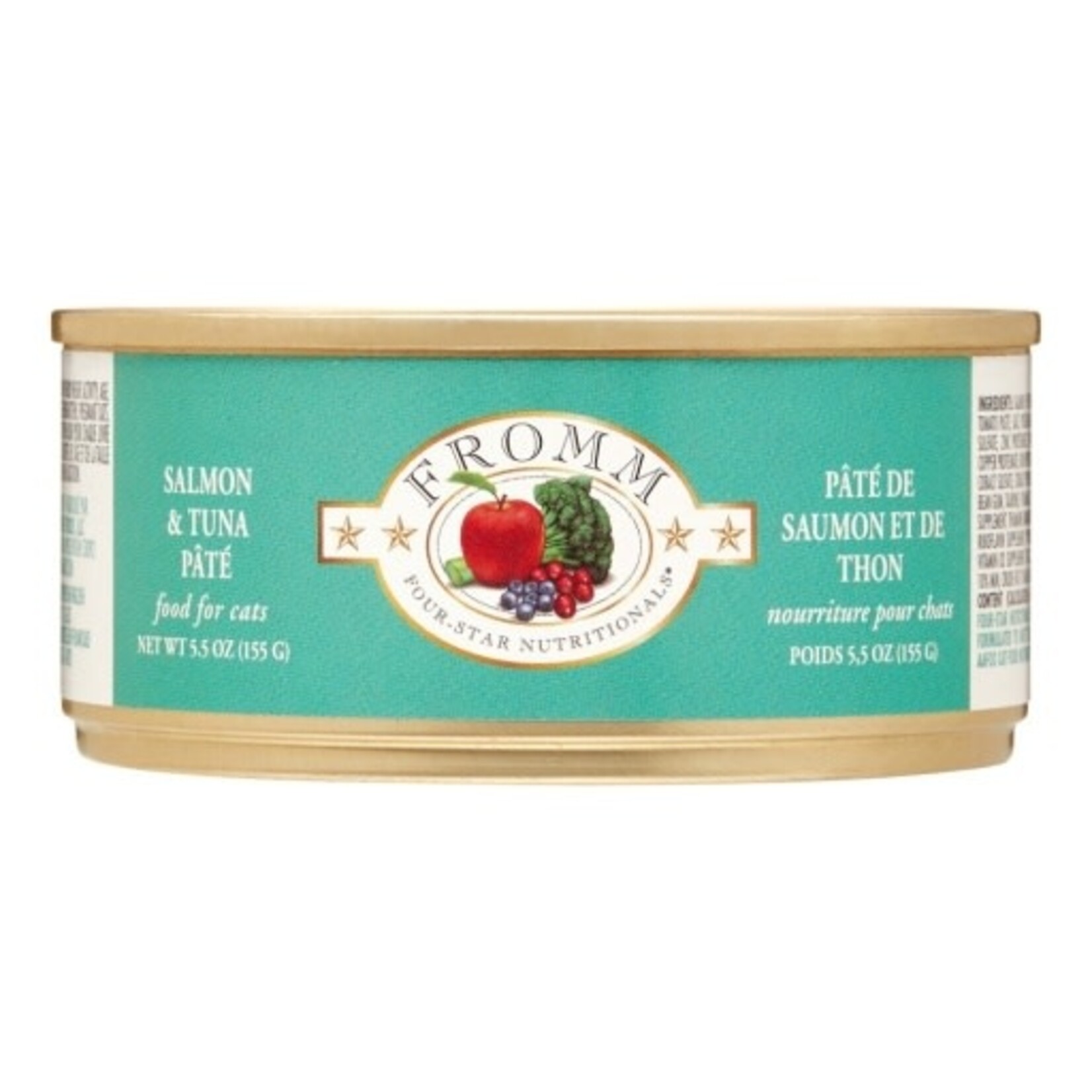 Fromm Fromm Four-StarSalmon & Tuna Pate Wet Cat Food - 5.5 Oz Cans, Case of 12