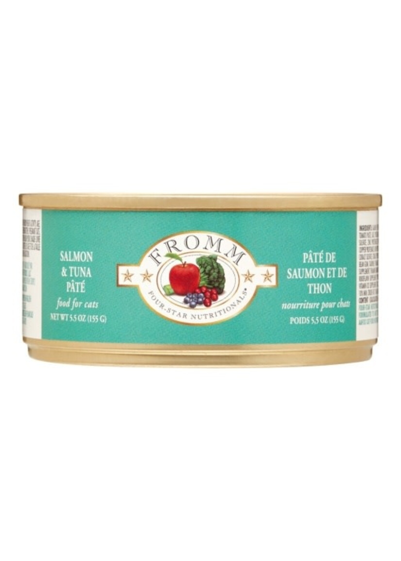 Fromm Fromm Four-StarSalmon & Tuna Pate Wet Cat Food - 5.5 Oz Cans, Case of 12