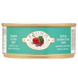 Fromm Fromm Four-StarSalmon & Tuna Pate Wet Cat Food - 5.5 Oz Cans, Case of 12