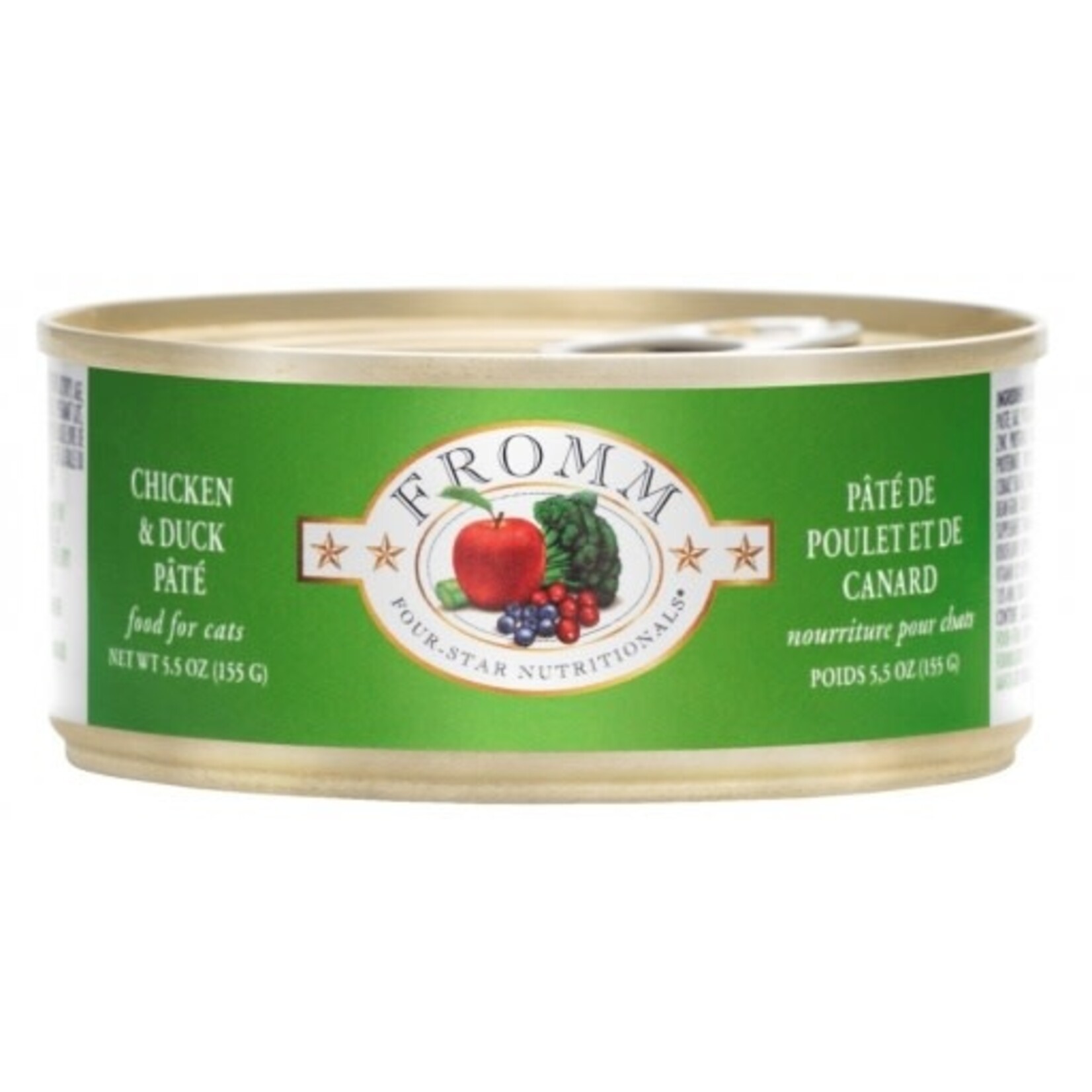 Fromm Fromm Four-Star Chicken & Duck Pate Wet Cat Food - 3 Oz Cans, Case of 12