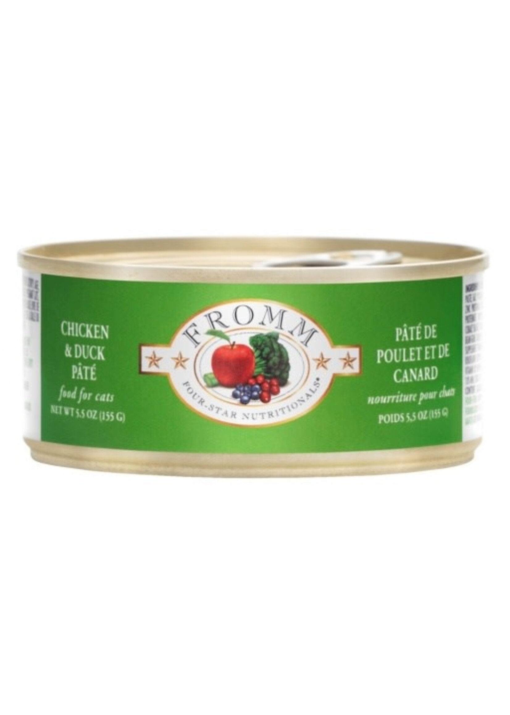 Fromm Fromm Four-Star Chicken & Duck Pate Wet Cat Food - 3 Oz Cans, Case of 12