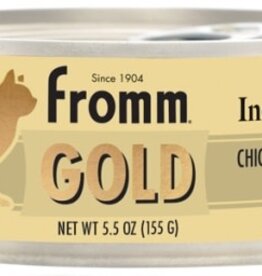 Fromm Fromm Gold Indoor Hairball Control Chicken & Salmon Pate Wet Cat Food - 5.5 Oz Cans, Case of 12