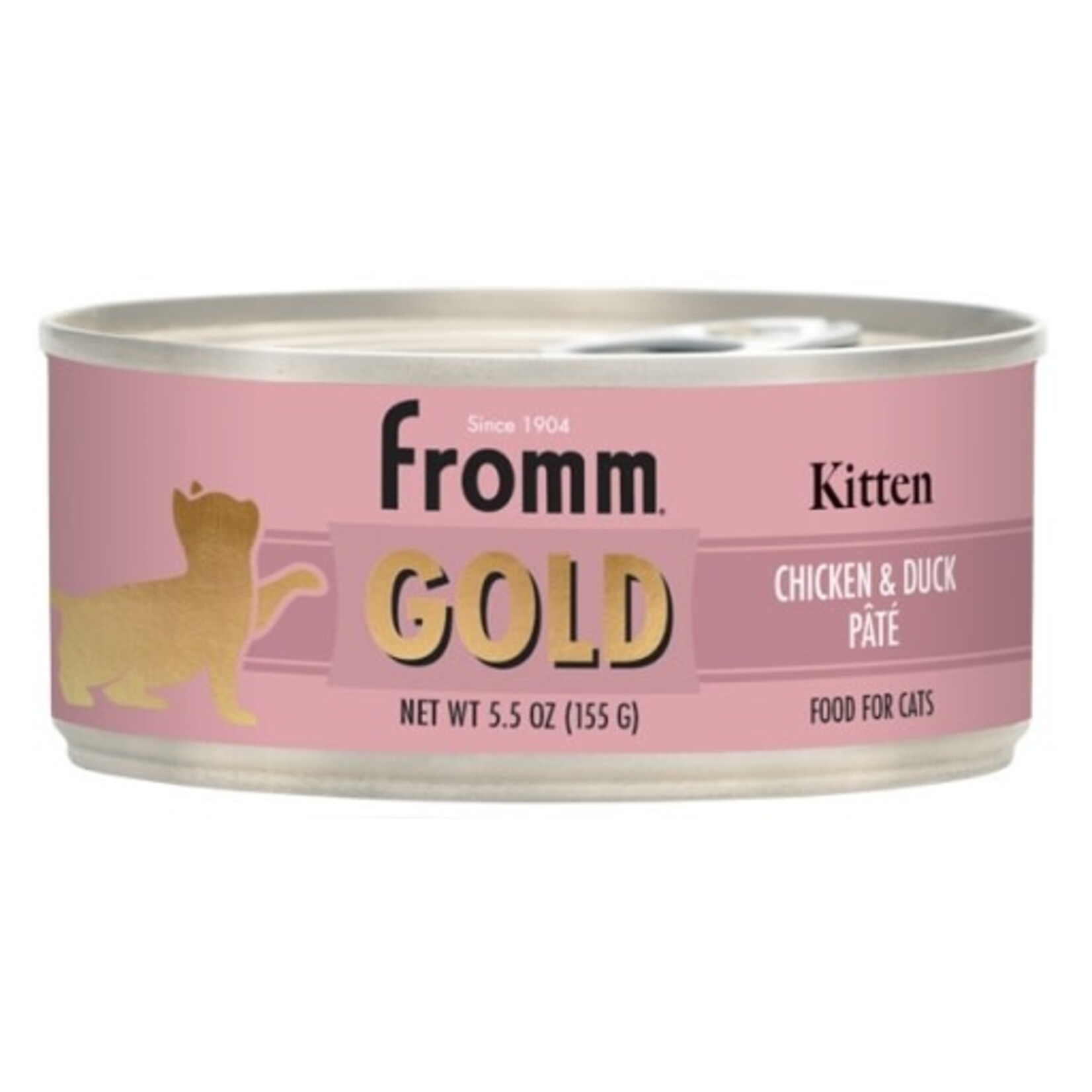 Fromm Fromm Gold Chicken & Duck Pate Kitten Wet Cat Food - 5.5 Oz Cans, Case of 12