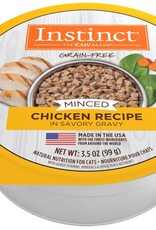 Instinct Instinct Minced Chicken Recipe Wet Cat Food 3.5 oz. Trays, Case of 12