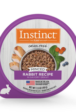 Instinct Instinct Minced Rabbit Recipe Wet Cat Food 3.5 oz. Trays, Case of 12