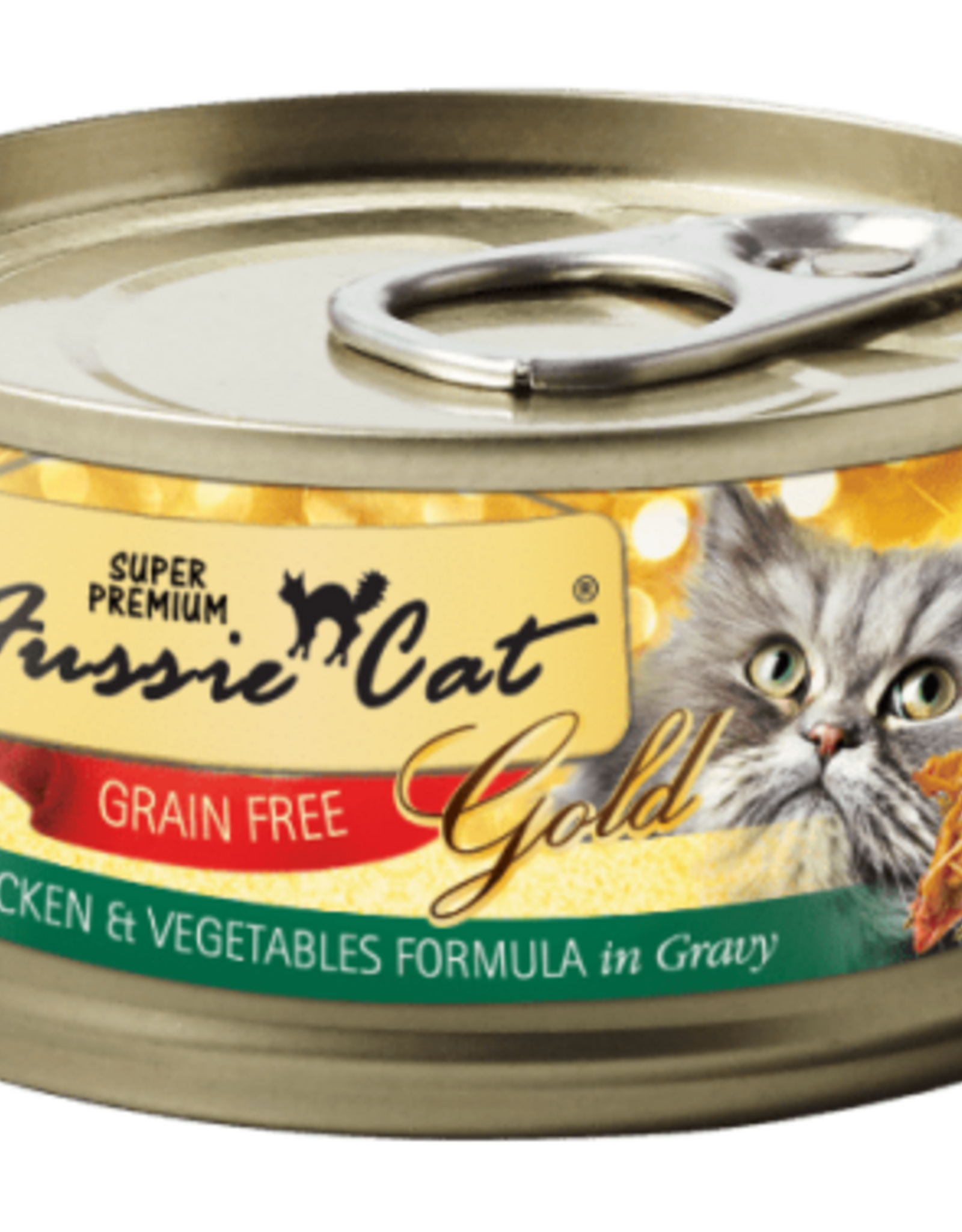 Fussie Cat Fussie Cat Super Premium Chicken & Vegetables Formula in Gravy 2.82 oz cans, Case of 24