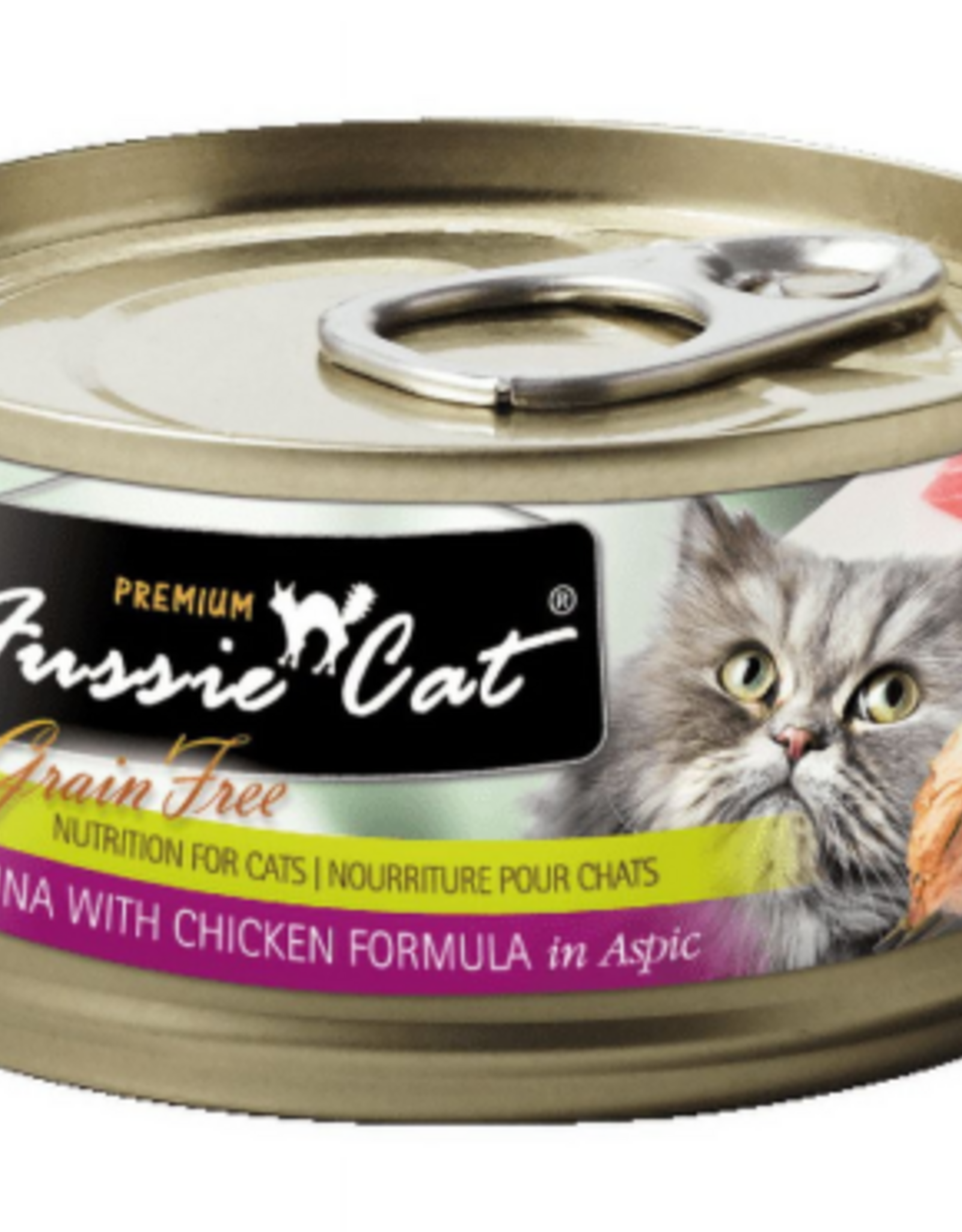 Fussie Cat Fussie Cat Premium Tuna with Chicken Formula in Aspic 2.82oz cans, Case of 24