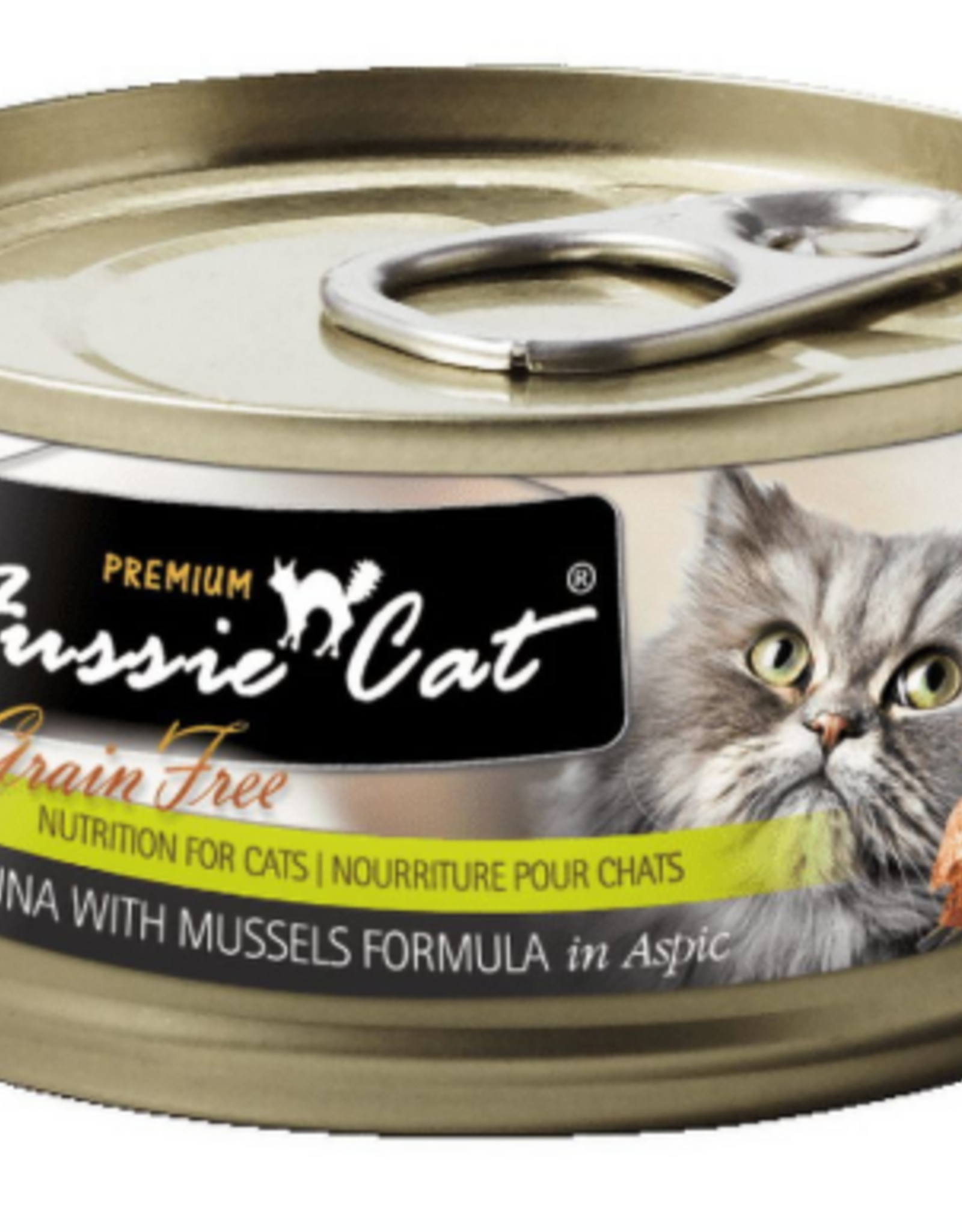 Fussie Cat Fussie Cat Premium Tuna with Mussels Formula in Aspic 2.82oz cans, Case of 24