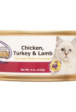 NutriSource NutriSource Cat & Kitten Chicken, Turkey & Lamb Wet Cat Food - 5 Oz Cans, Case of 12