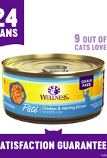 Wellness Wellness Cat Chicken & Herring Pate 5.5 Oz Cans, Case of 24