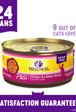 Wellness Wellness Cat Chicken & Lobster Pate 5 Oz Cans, Case of 24