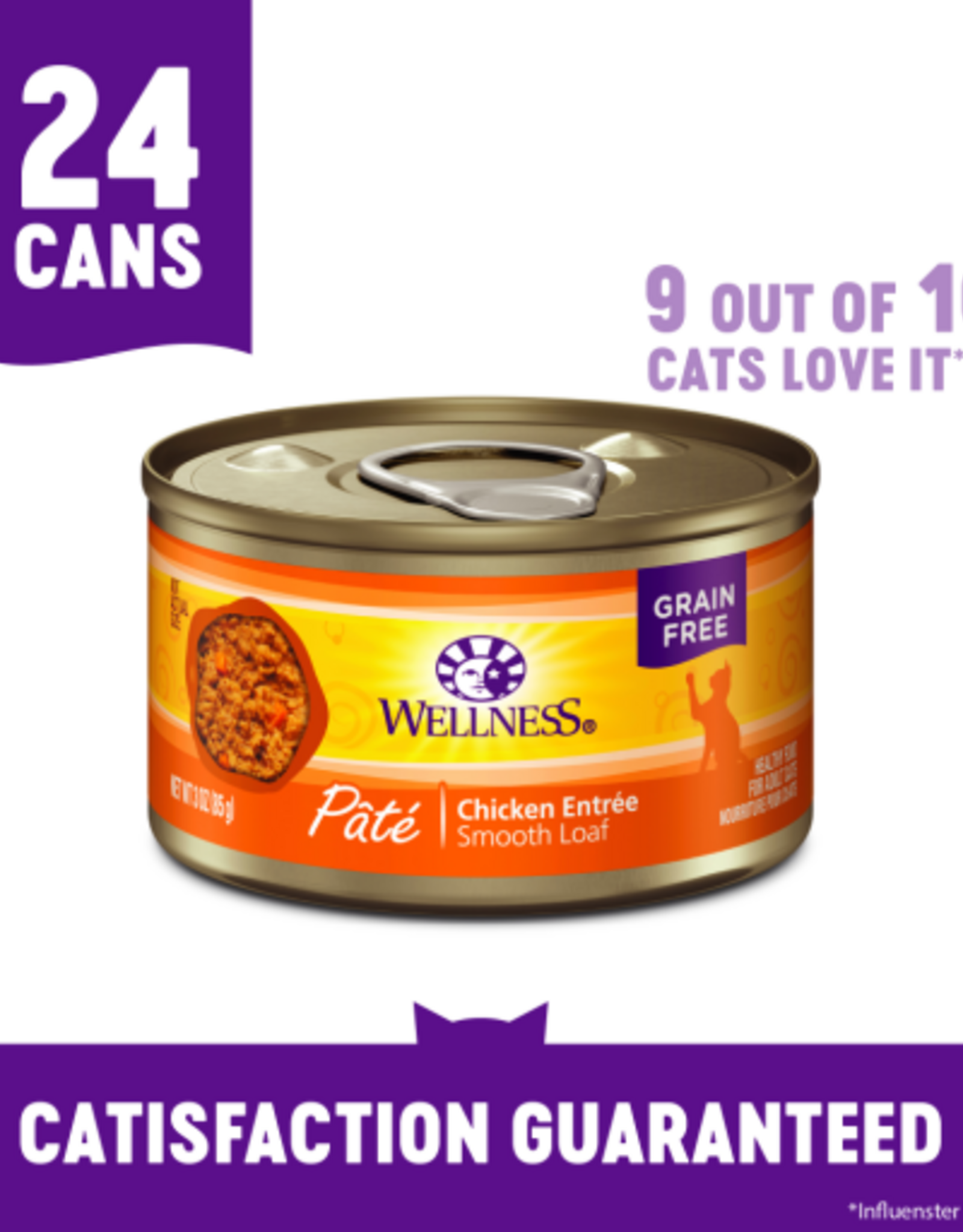 Wellness Wellness Cat Chicken Pate 3 Oz, Cans Case of 24