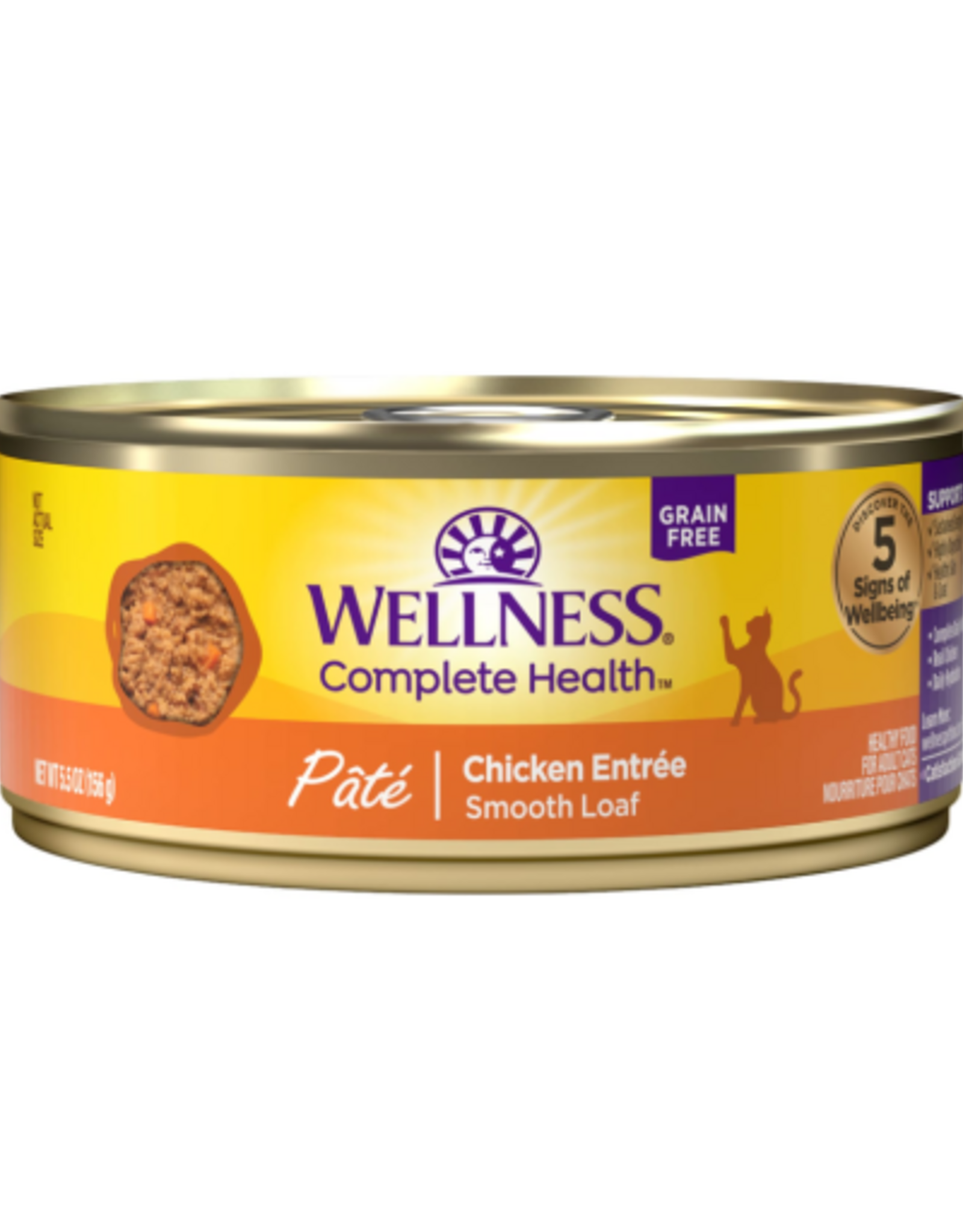 Wellness Wellness Cat Chicken Pate 5.5 Oz Cans, Case of 24