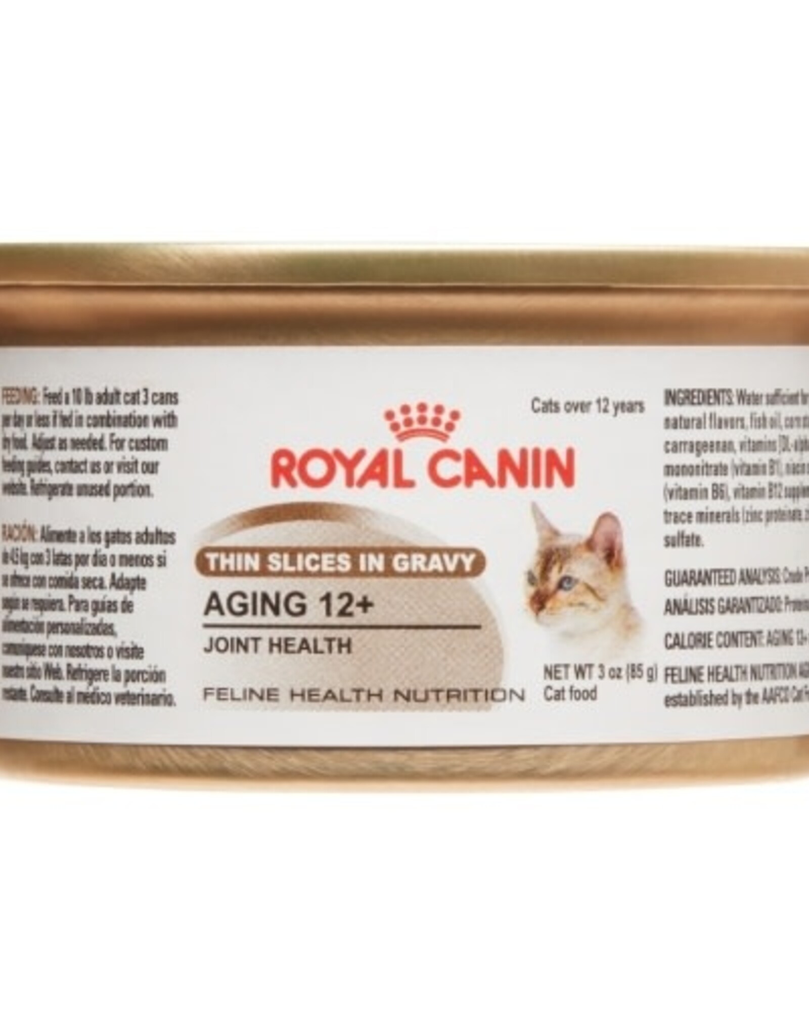 Royal Canin Royal Canin Aging 12+ Senior Thin Slices in Gravy Wet Cat Food - 3 Oz Cans, Case of 24