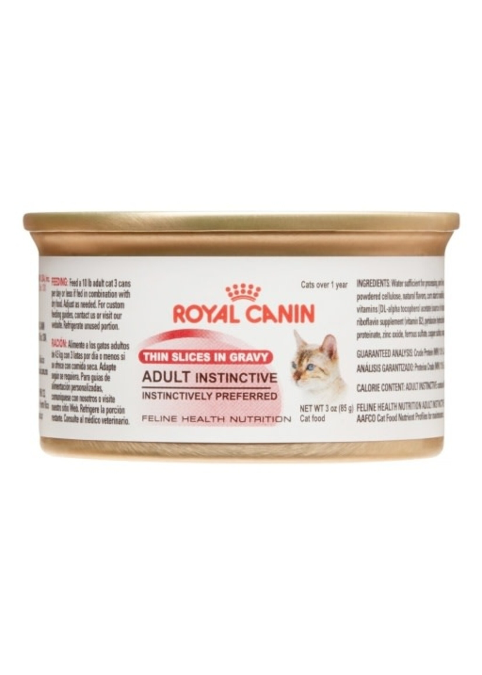 Royal Canin Royal Canin Adult Instinctive Thin Slices in Gravy Wet Cat Food - 3 Oz Cans, Case of 24