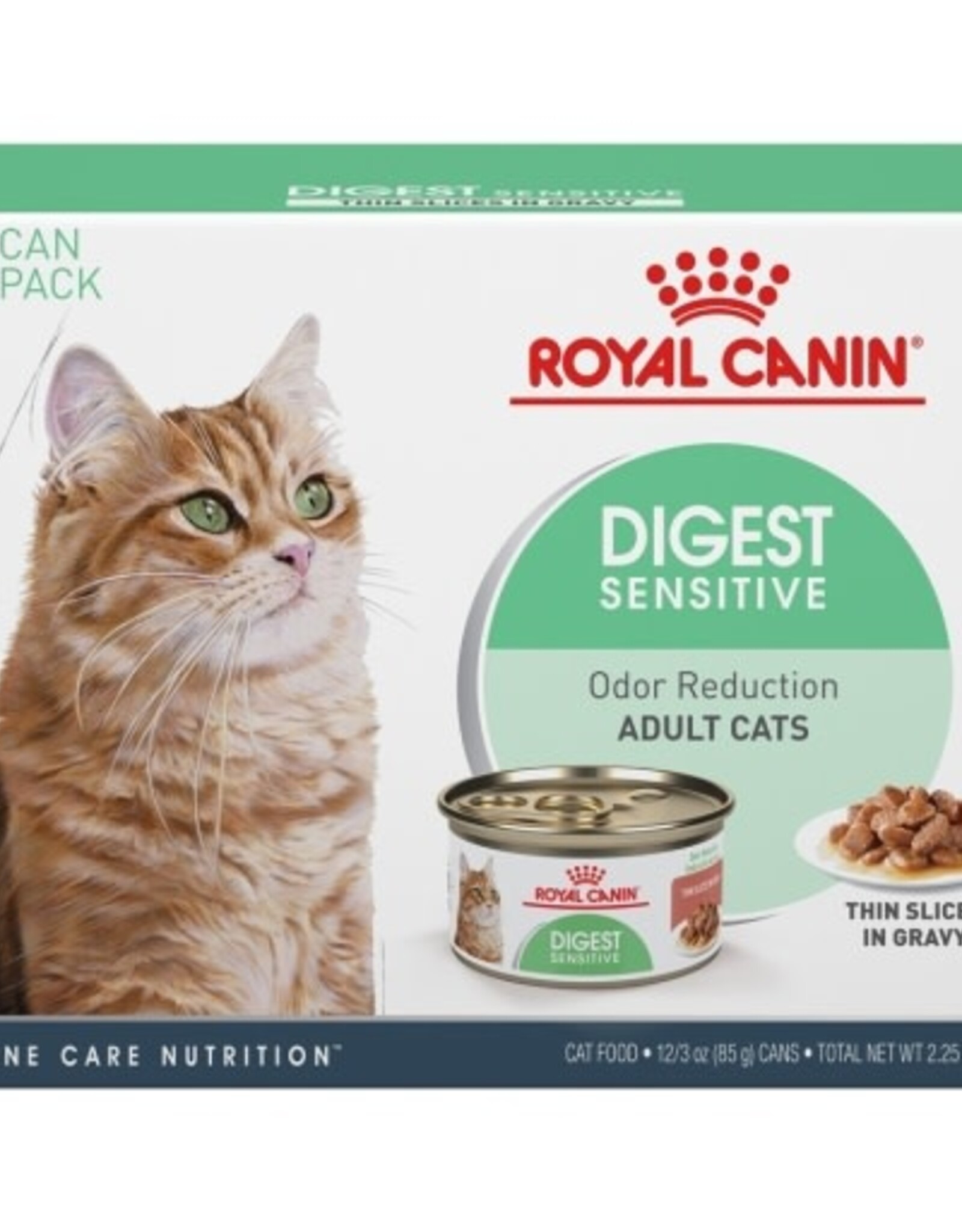 Royal Canin Royal Canin Digestive Sensitive Thin Slices in Gravy Wet Cat Food - 3 Oz Cans, Case of 12