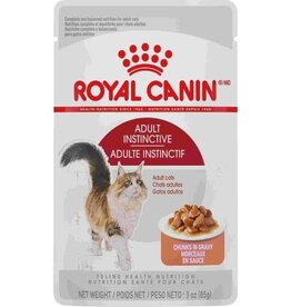 Royal Canin Royal Canin Adult Instinctive Chunks in Gravy Wet Cat Food 3-oz Pouches, Case of 12