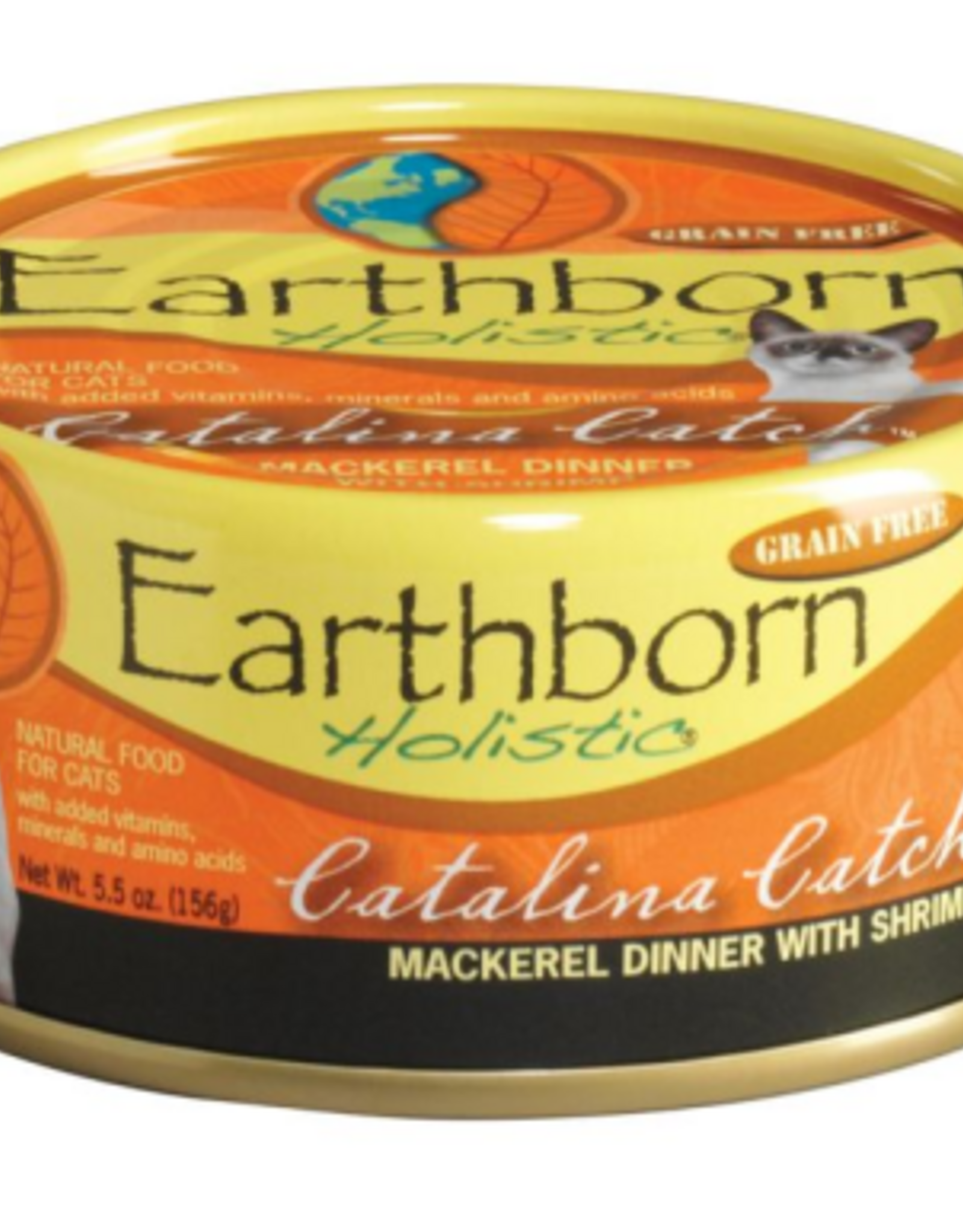 Earthborn Holistic Earthborn Holistic Catalina Catch Mackerel & Shrimp Wet Cat Food 5.5 Oz. Cans, Case of 24