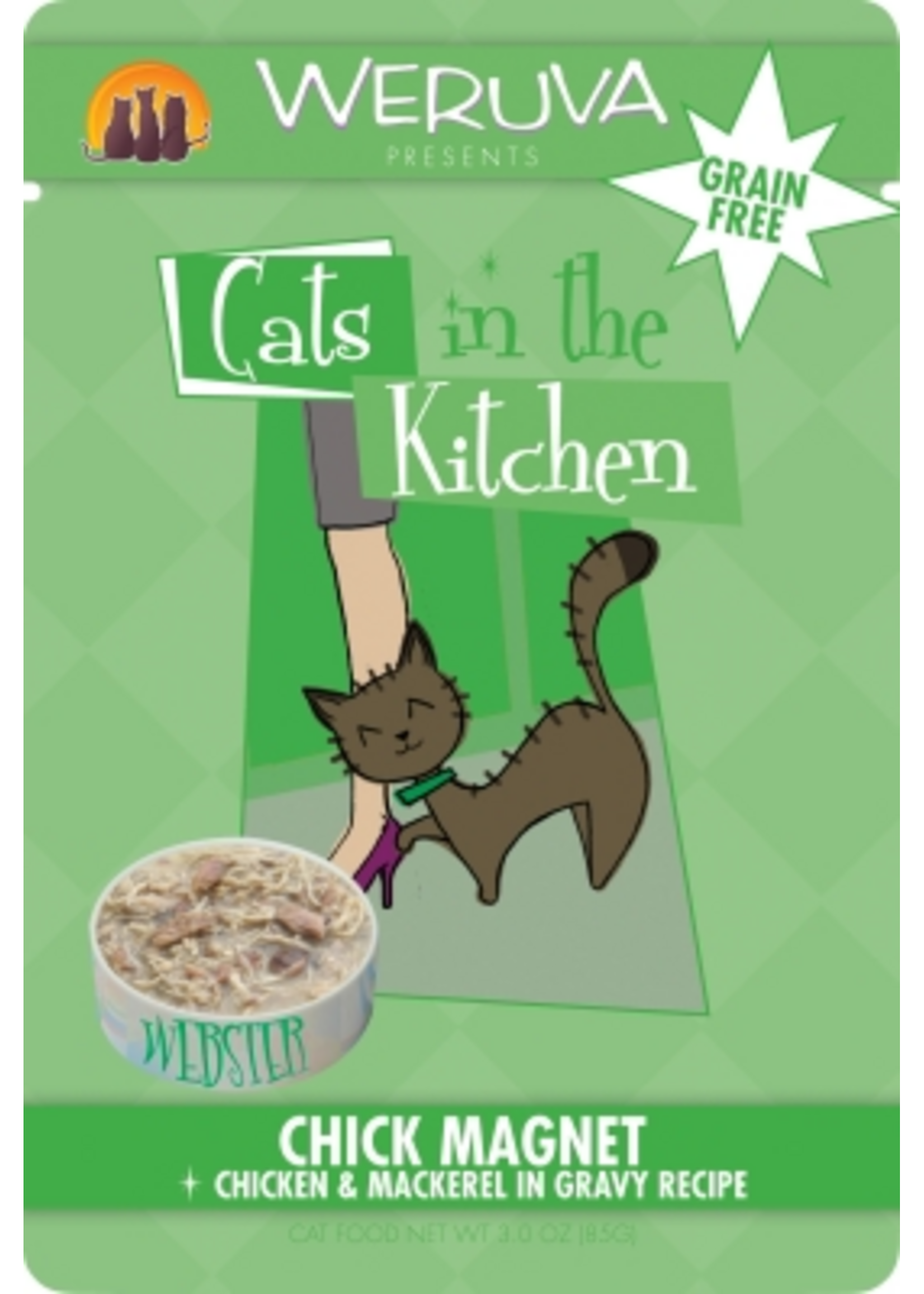 Weruva Cats In the Kitchen Chick Magnet Pouches 3 Oz, 8 Ct