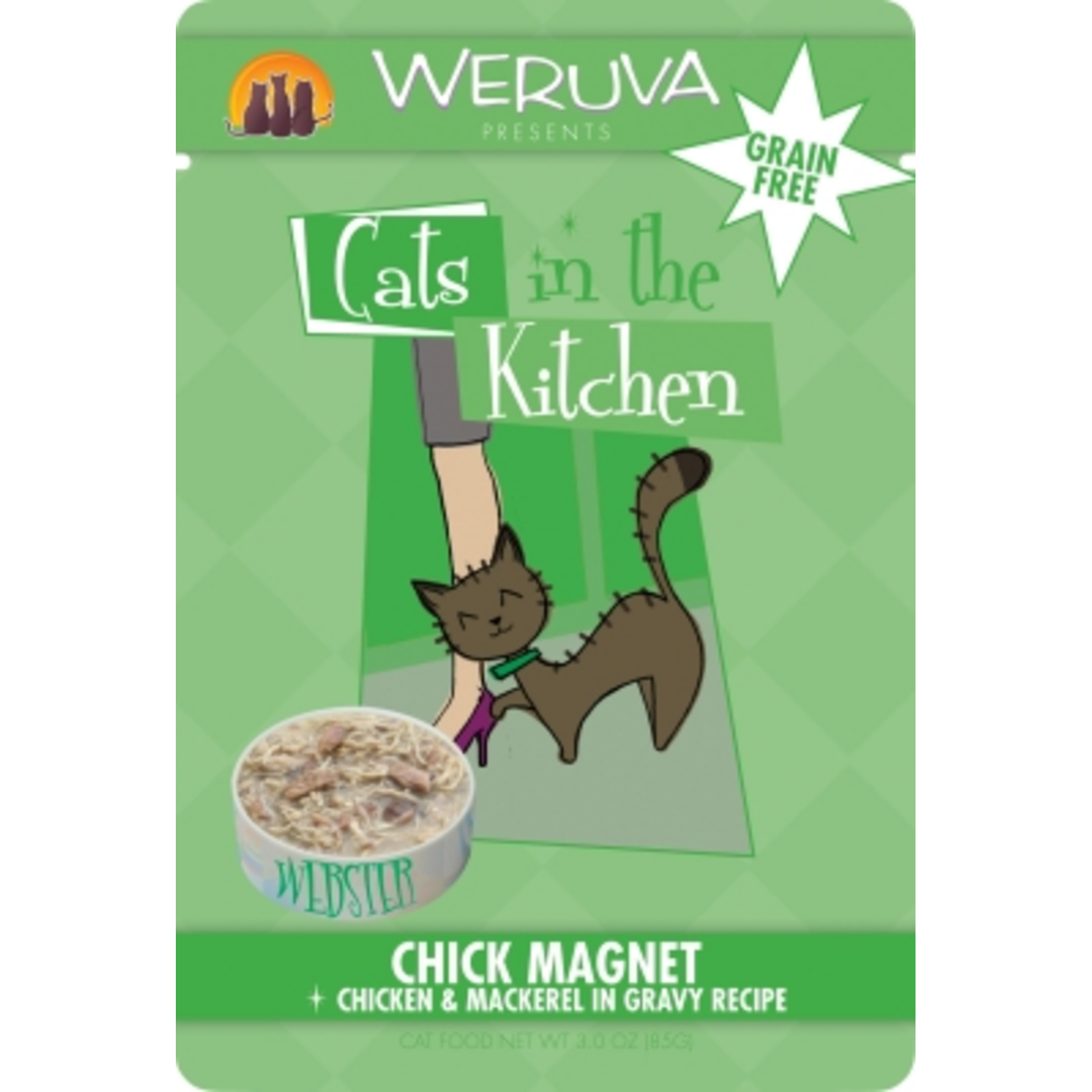 Weruva Cats In the Kitchen Chick Magnet Pouches 3 Oz, 8 Ct