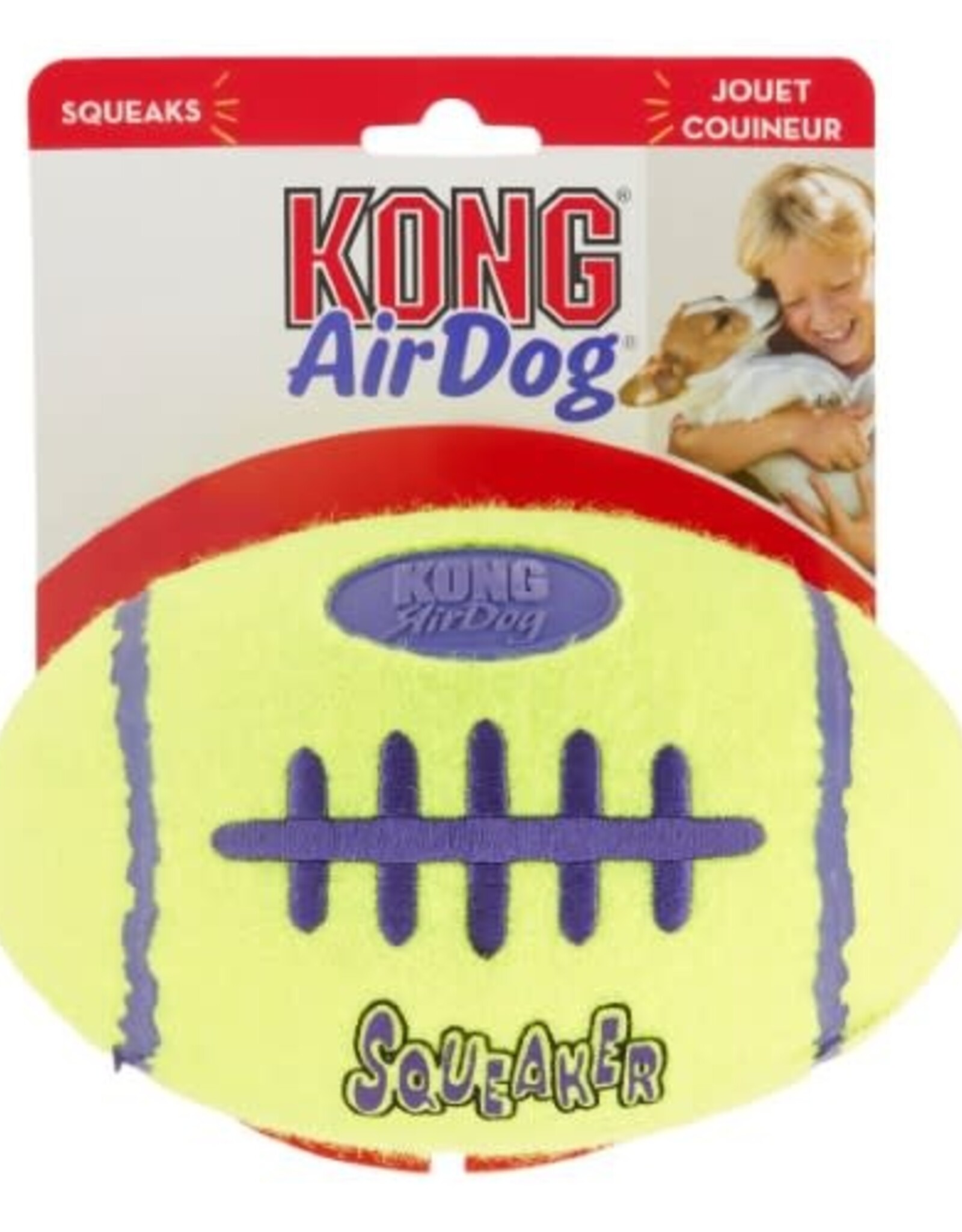 KONG KONG AirDog Squeaker Football Dog Toy - Large