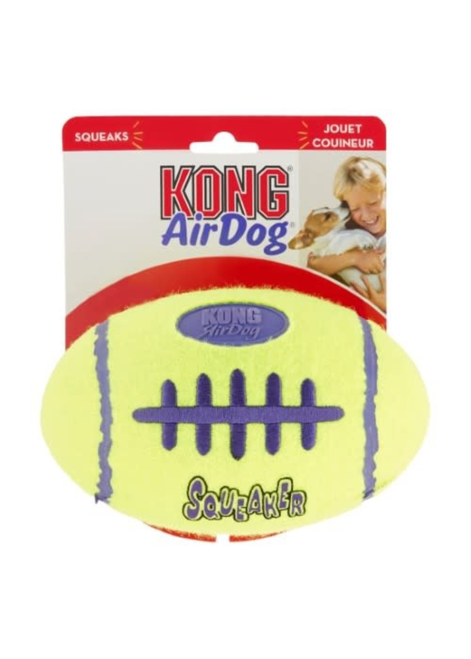 KONG KONG AirDog Squeaker Football Dog Toy - Large