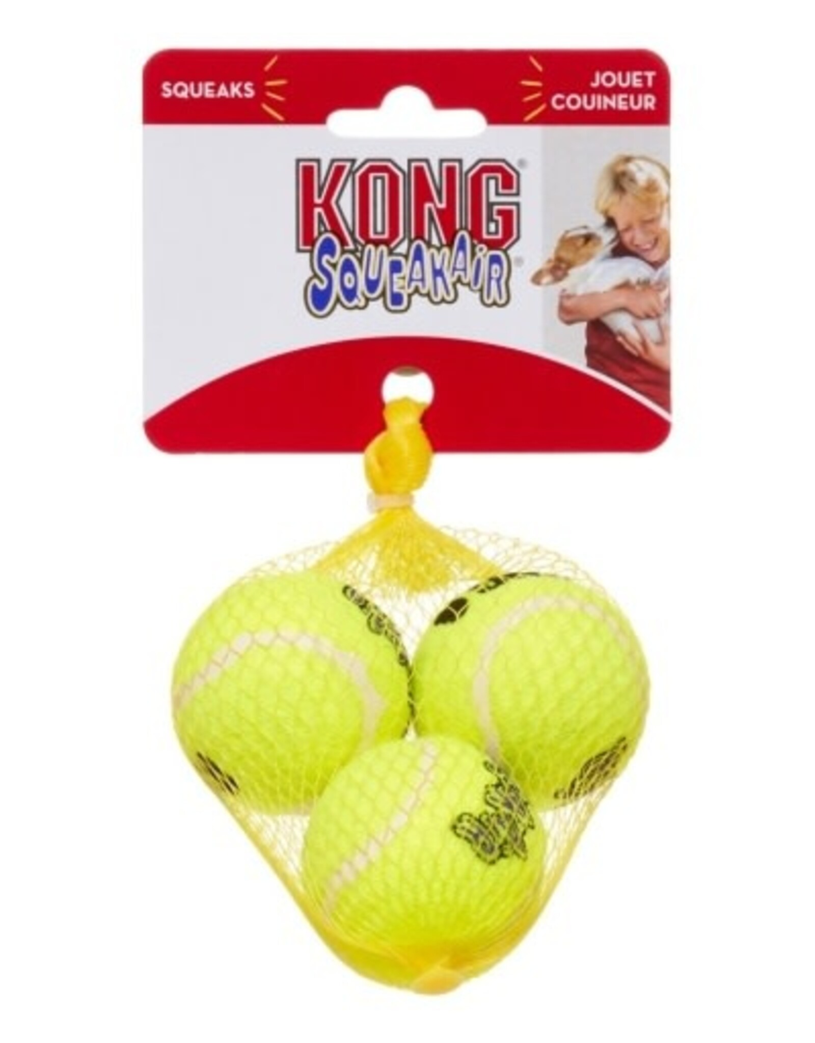 KONG KONG AirDog Squeakair Ball Dog Toy - Small: 3 Pack