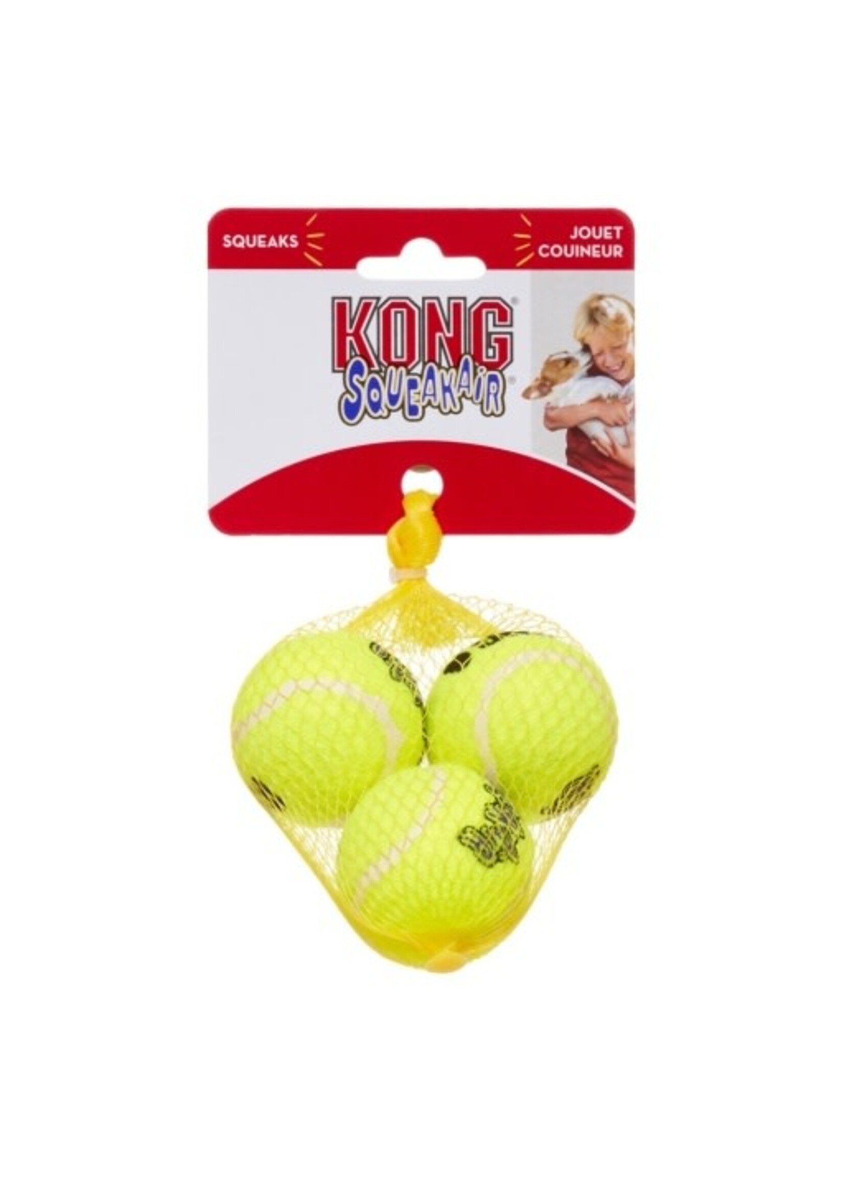 KONG KONG AirDog Squeakair Ball Dog Toy - Small: 3 Pack