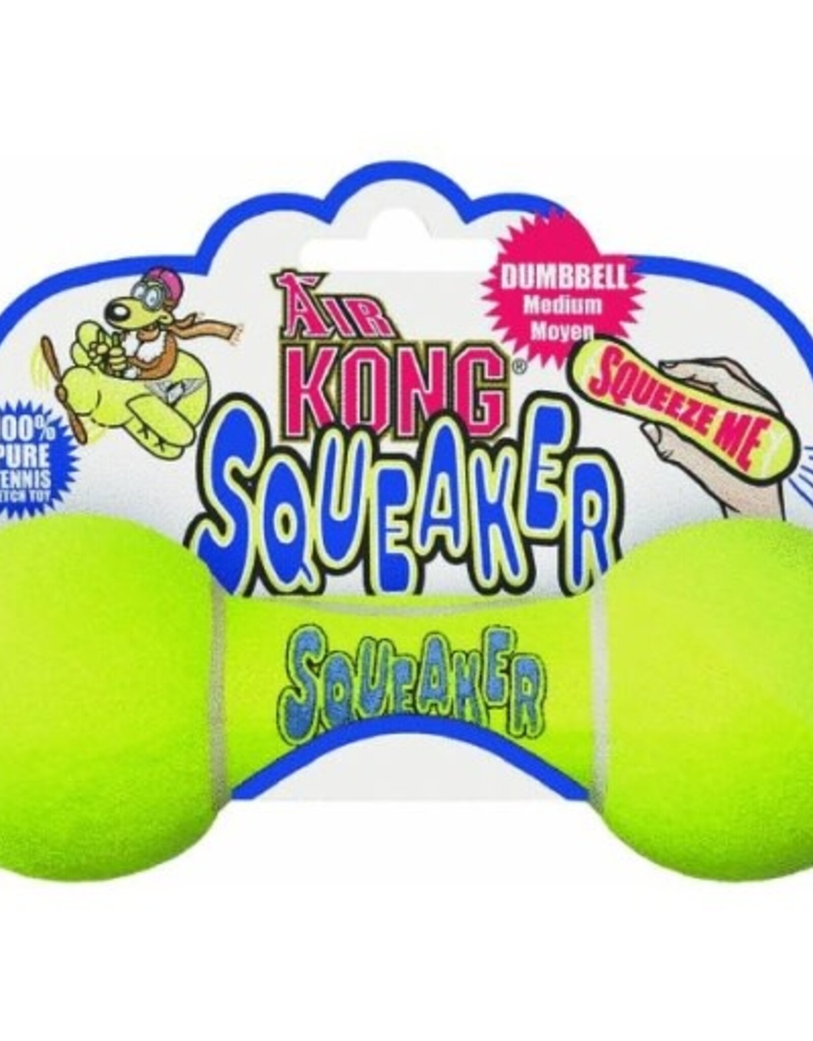 KONG KONG Air Dog Squeaker Dumbbell Dog Toy - Medium