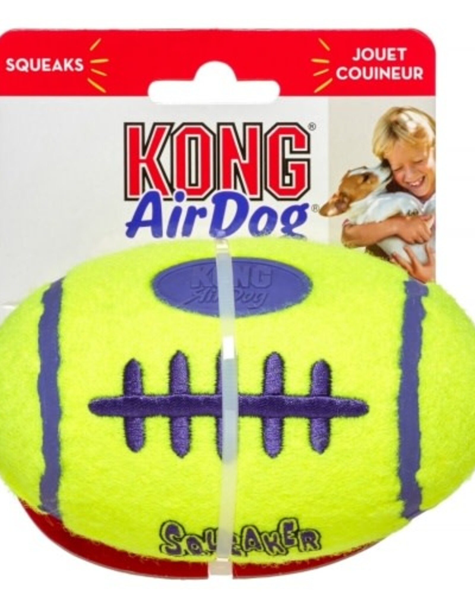KONG KONG AirDog Squeaker Football Dog Toy - Medium