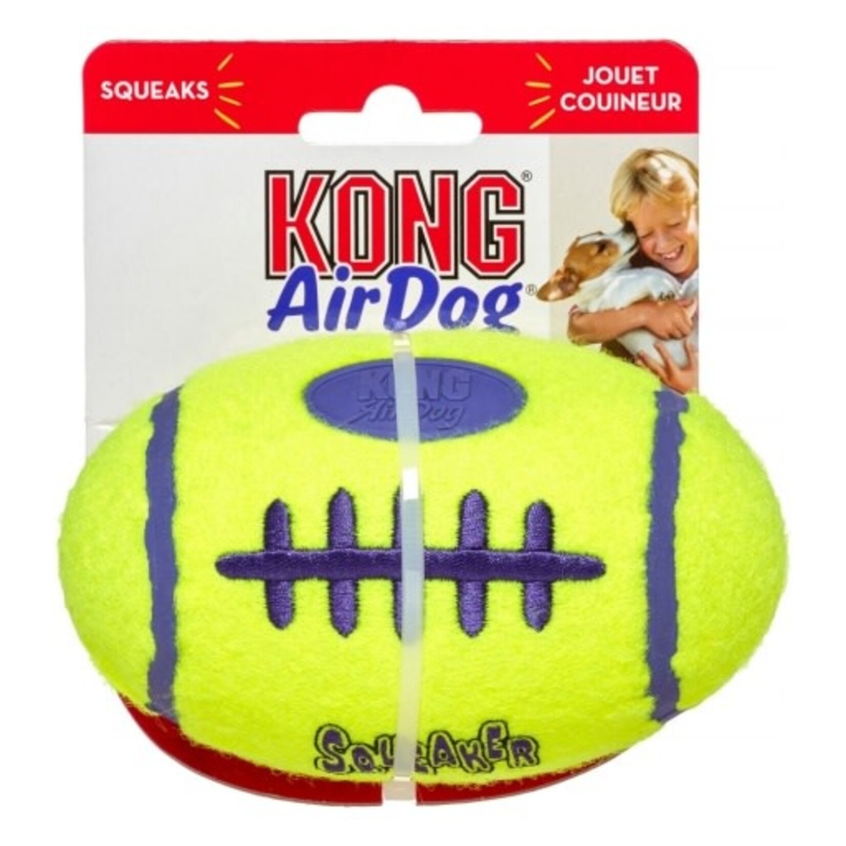 KONG KONG AirDog Squeaker Football Dog Toy - Medium