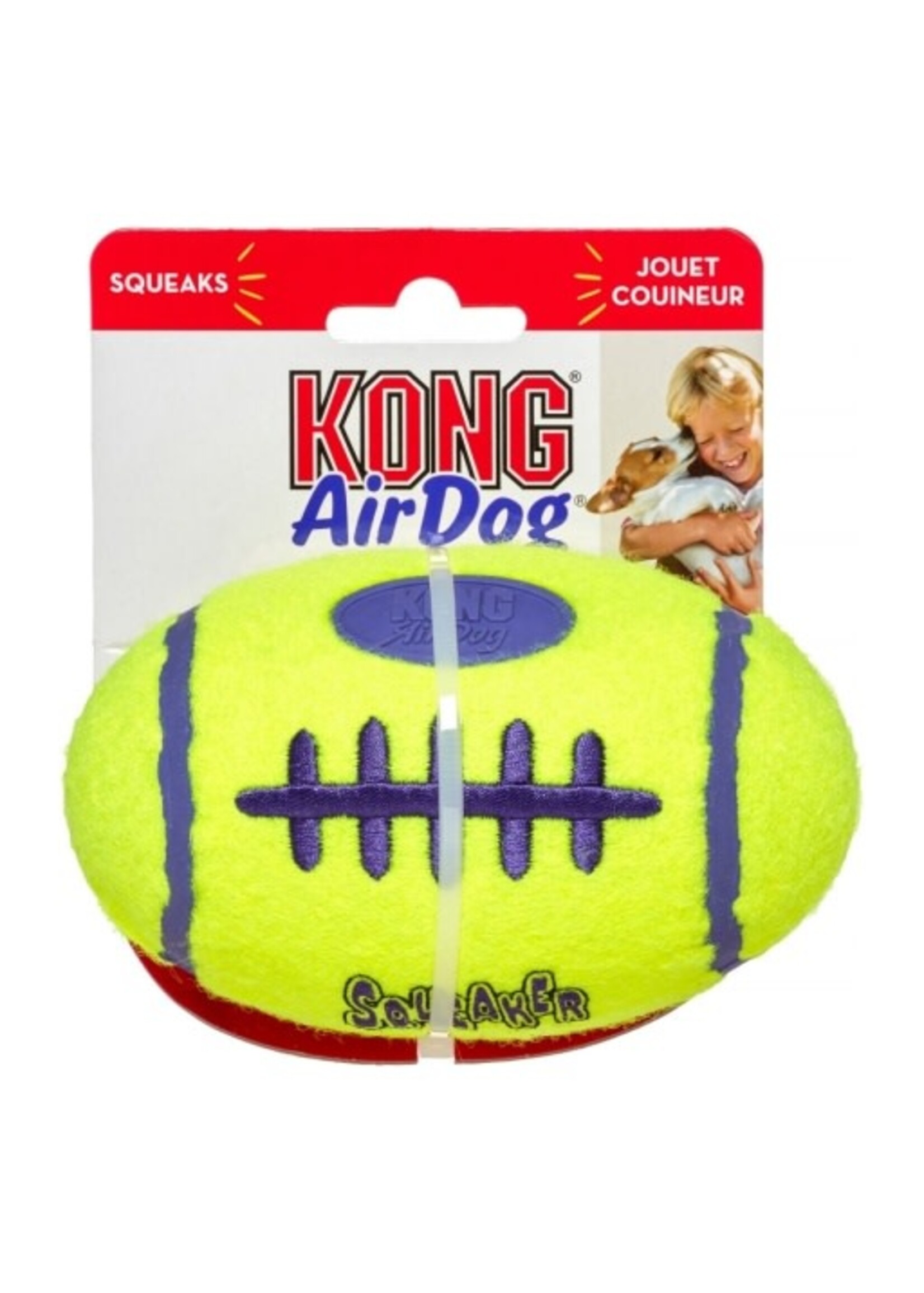 KONG KONG AirDog Squeaker Football Dog Toy - Medium