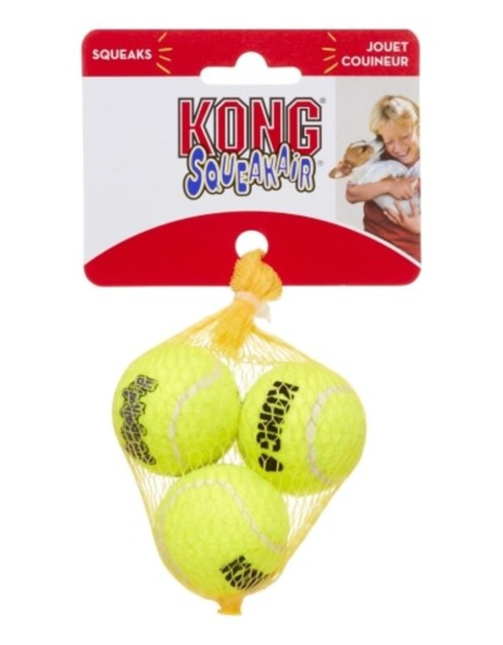 KONG KONG AirDog Squeakair Ball Dog Toy - X-Small: 3 Pack