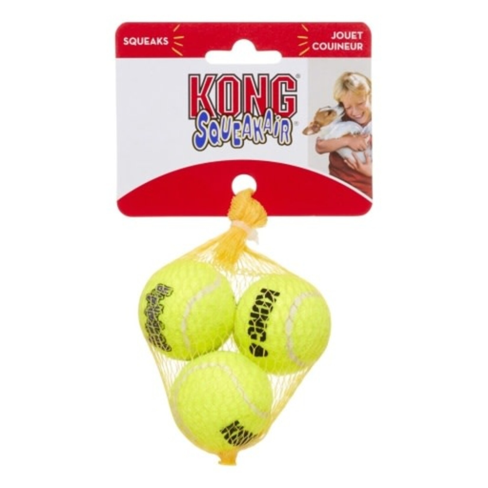 KONG KONG AirDog Squeakair Ball Dog Toy - X-Small: 3 Pack