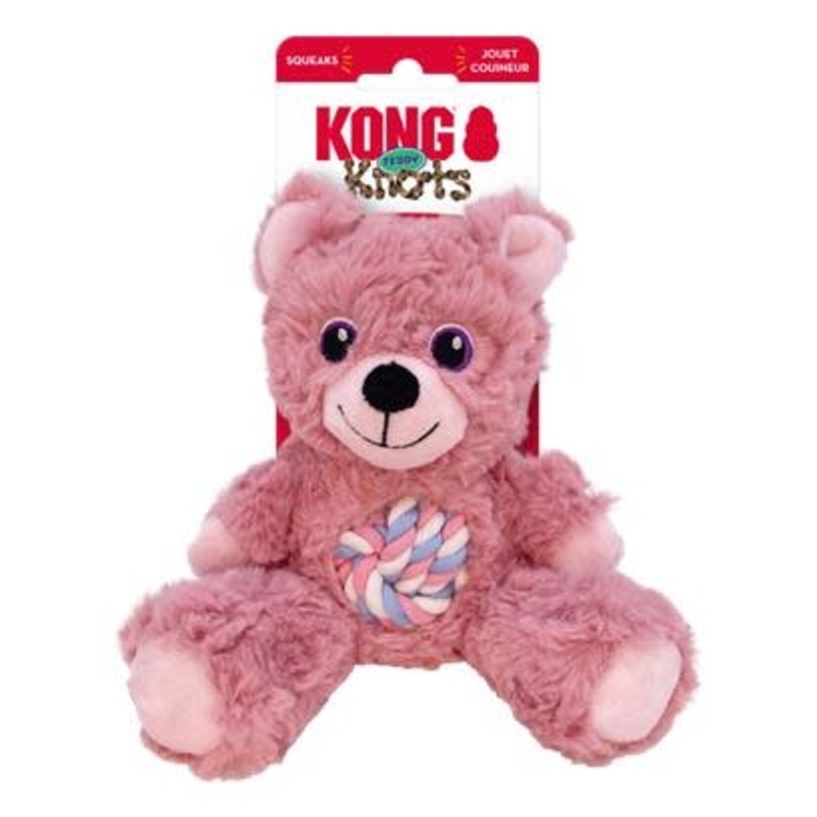 KONG KONG Knots Teddy Assorted Dog Toy - Small