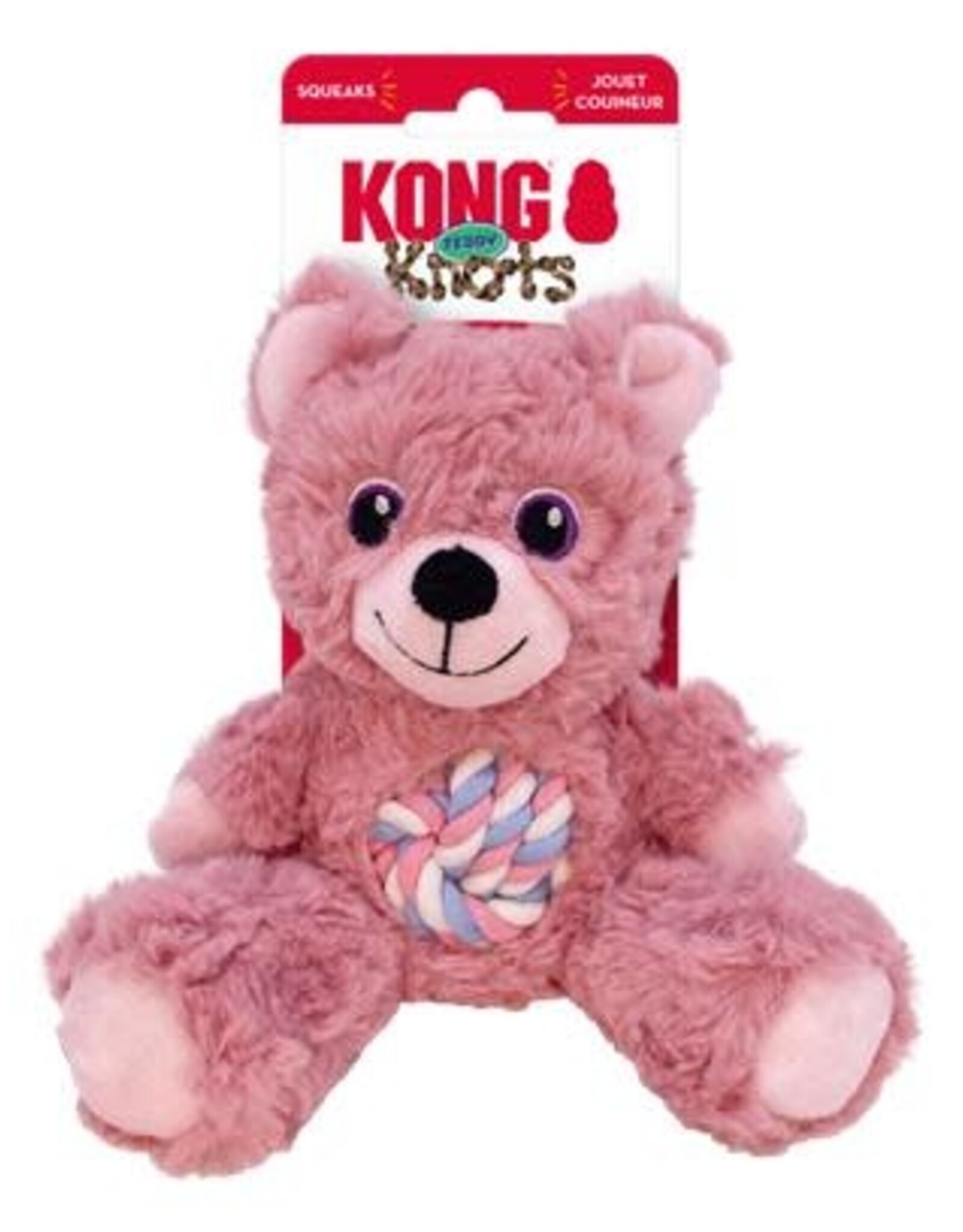 KONG KONG Knots Teddy Assorted Dog Toy - Small