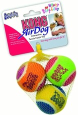 KONG KONG AirDog Squeakair Birthday Balls Dog Toy - Medium 3-Pack