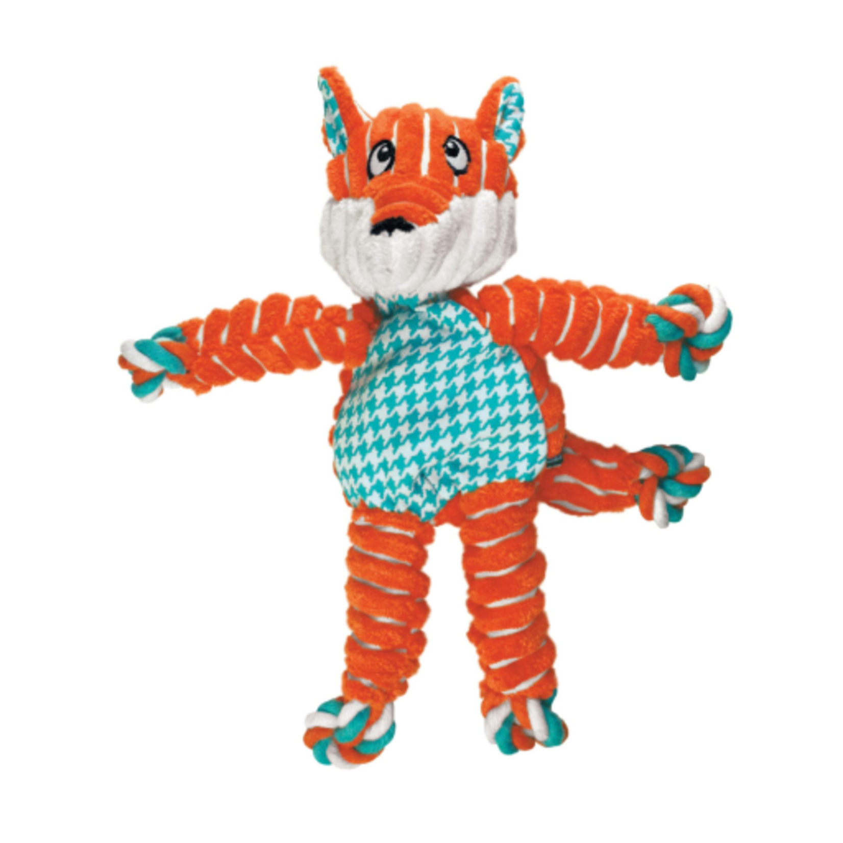 KONG KONG Floppy Knots Fox Dog Toy - Small/Medium