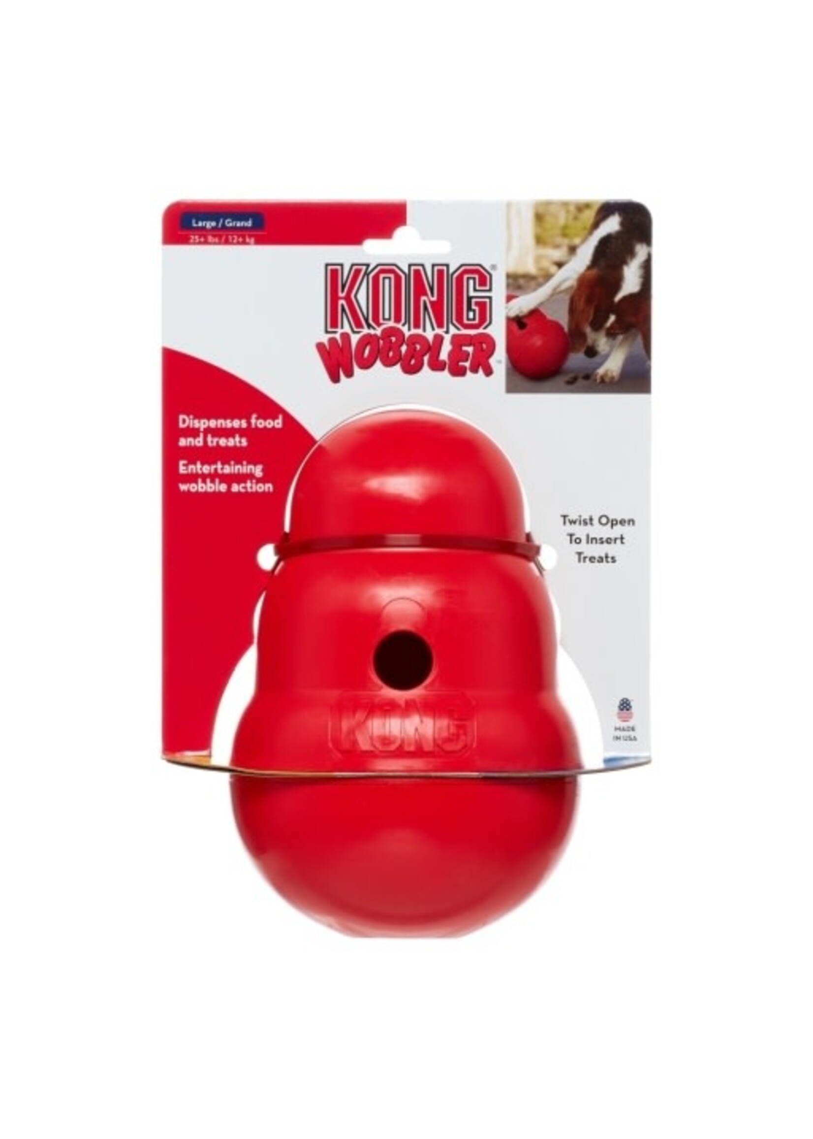 KONG KONG Wobbler Treat Ball Dog Toy - Large